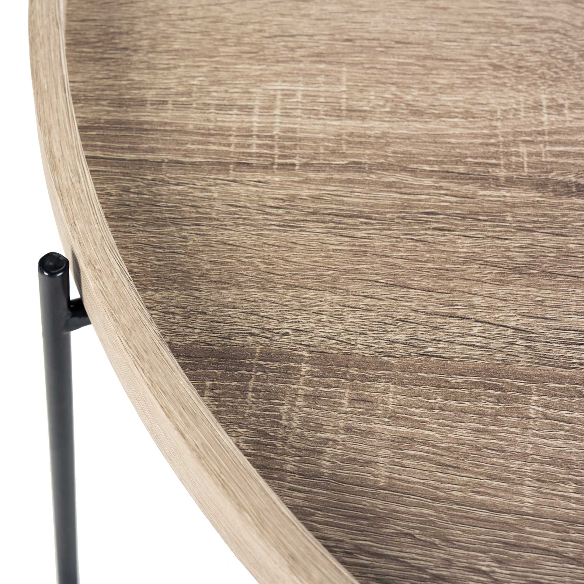 Auteur Wood Accent Table Light Oak/Black - Image 4