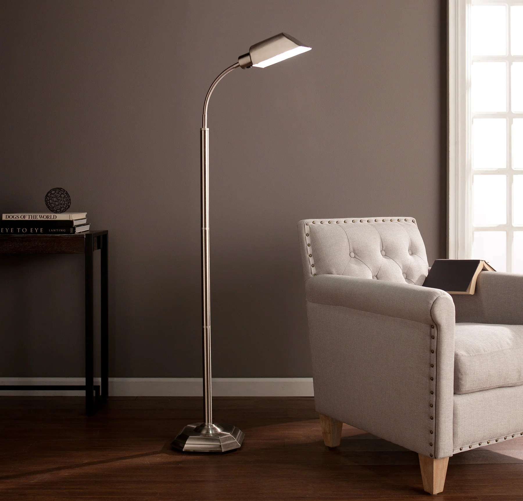 Author Floor Lamp Brushed Nickel - Image 2