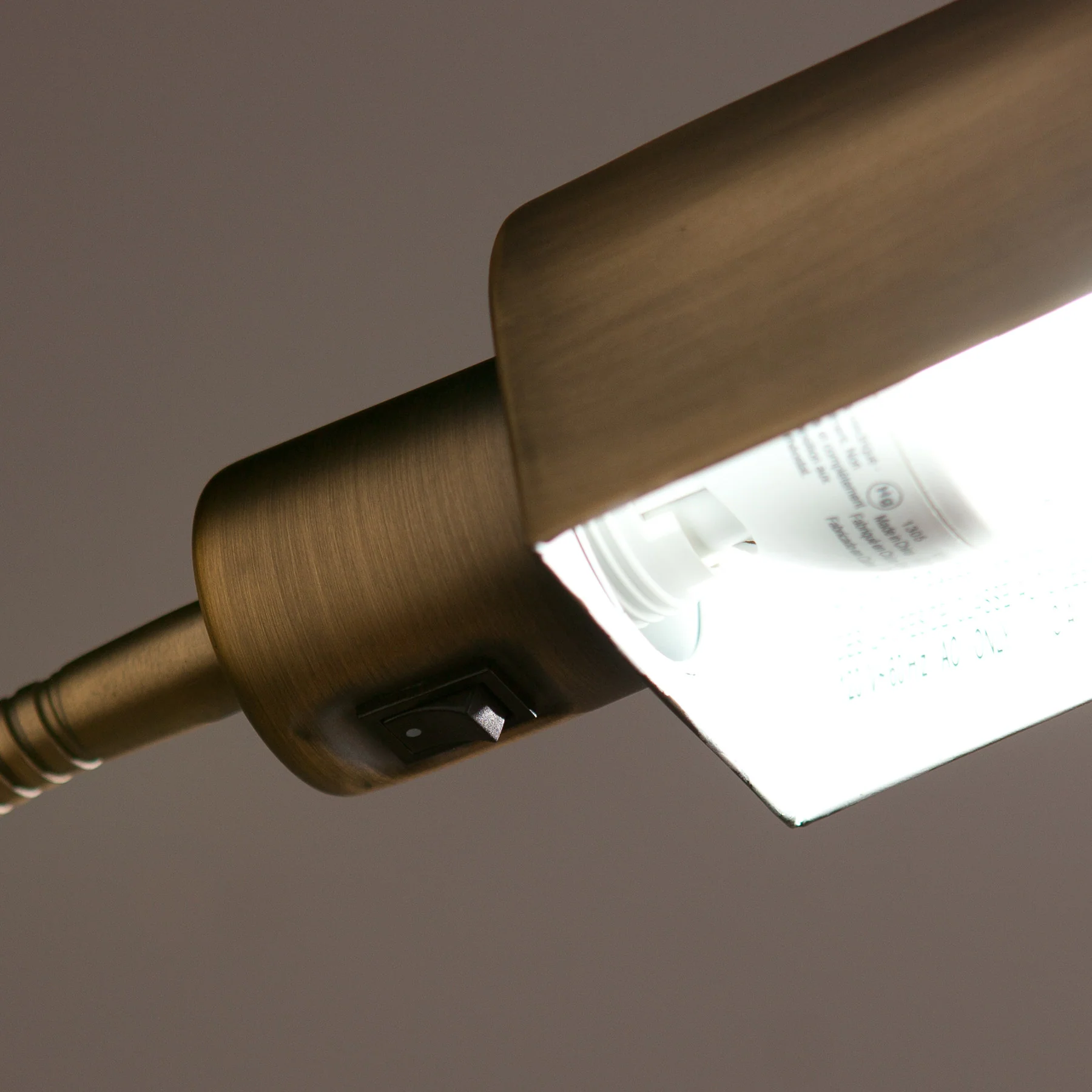 Author Floor Lamp Honey Brass - Image 3