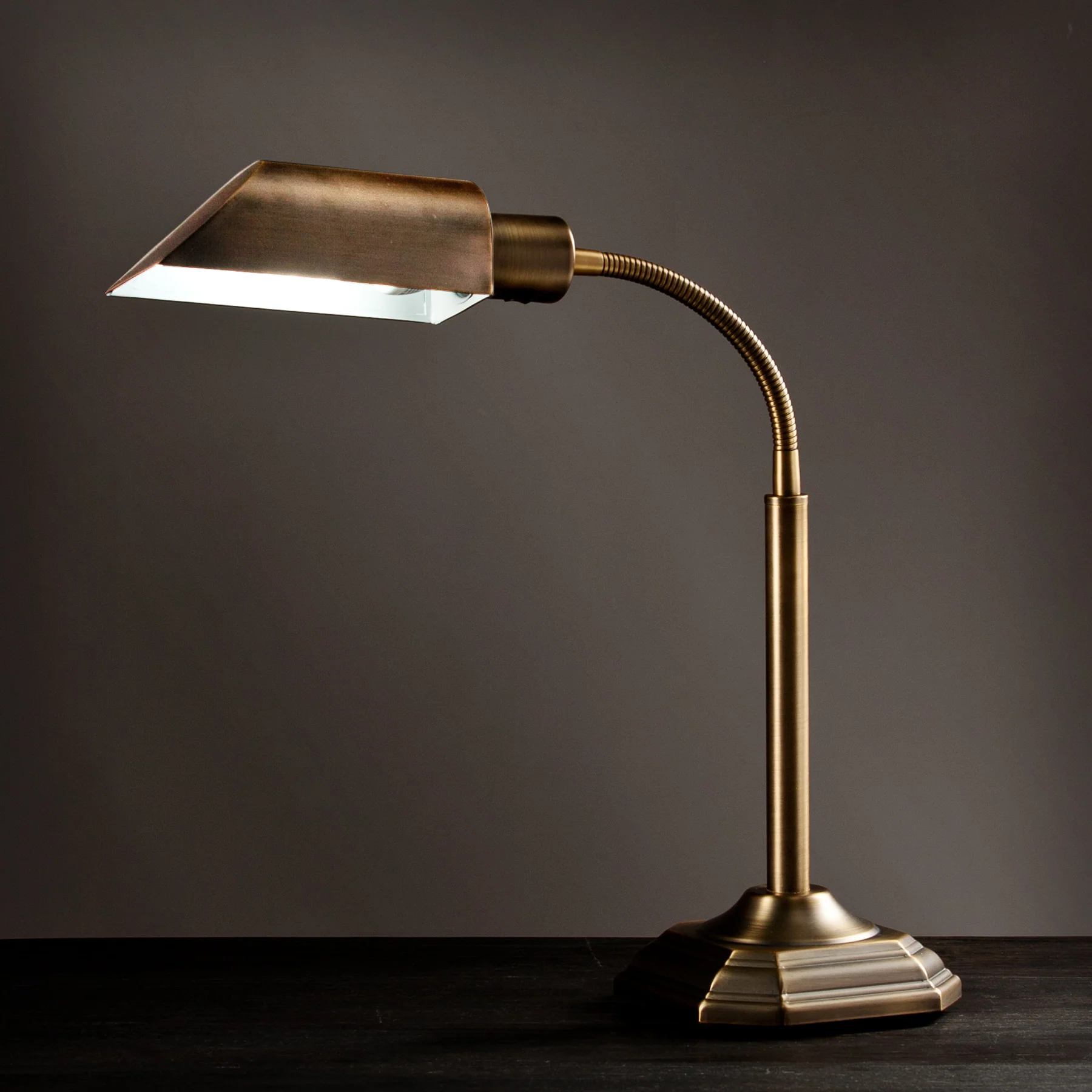Author Table Lamp Honey Brass - Image 5