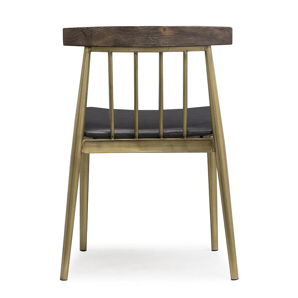 Autumn Chair Gray/Brushed Brass (Set of 2) - Image 5