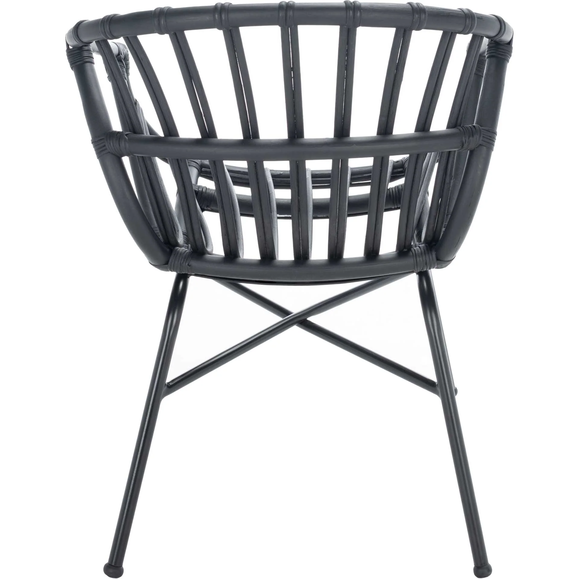 Ava Rattan Dining Chair Black (Set of 2) - Image 4