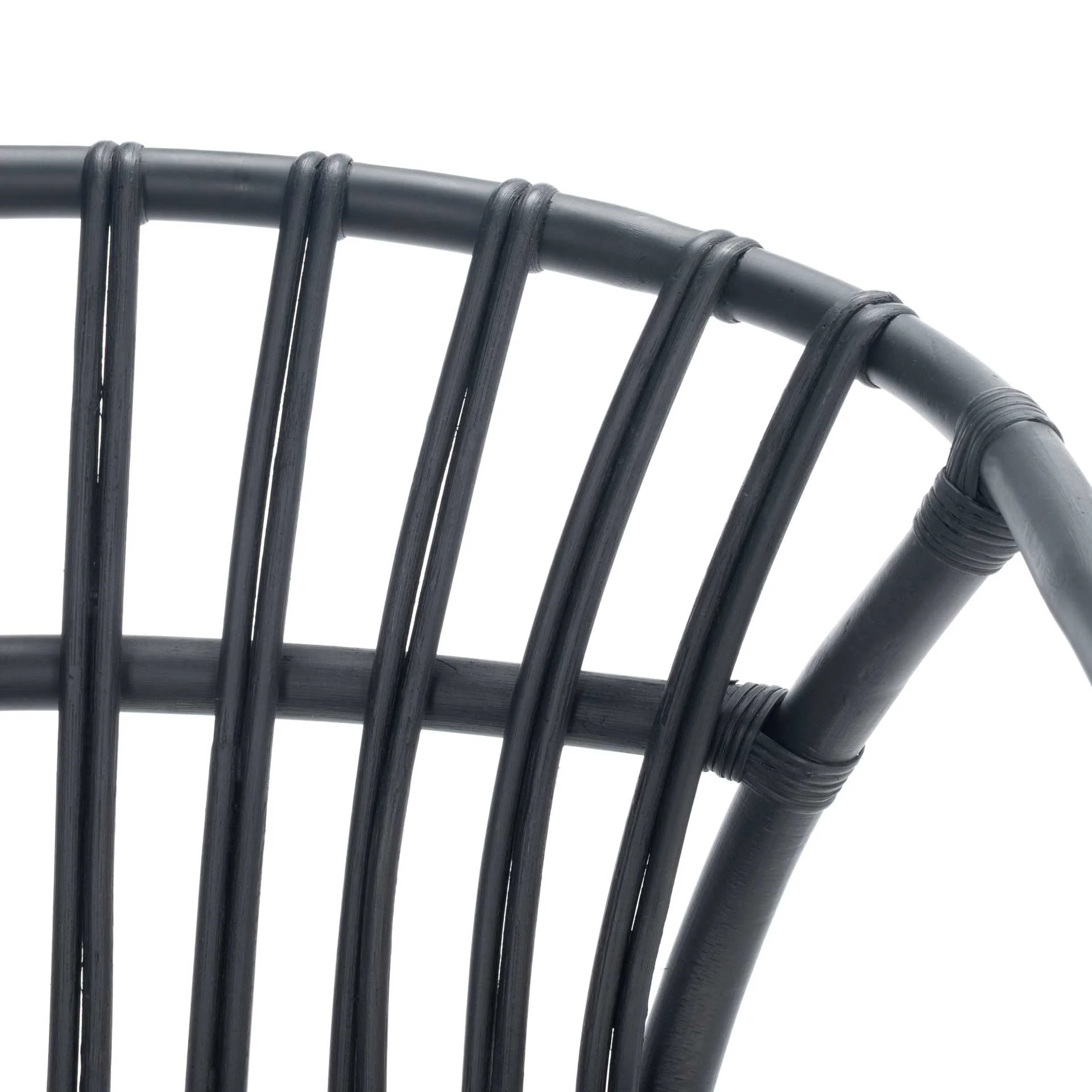 Ava Rattan Dining Chair Black (Set of 2) - Image 6