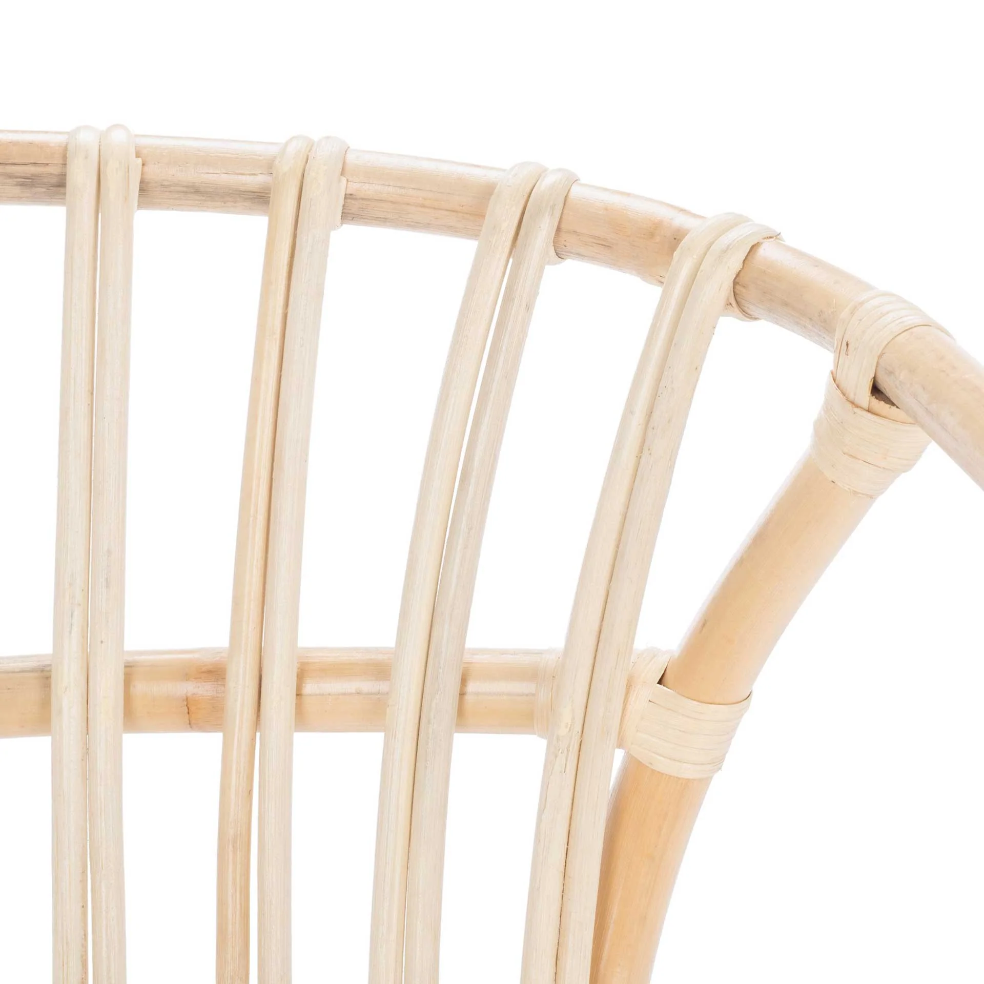 Ava Rattan Dining Chair Natural/Black (Set of 2) - Image 6