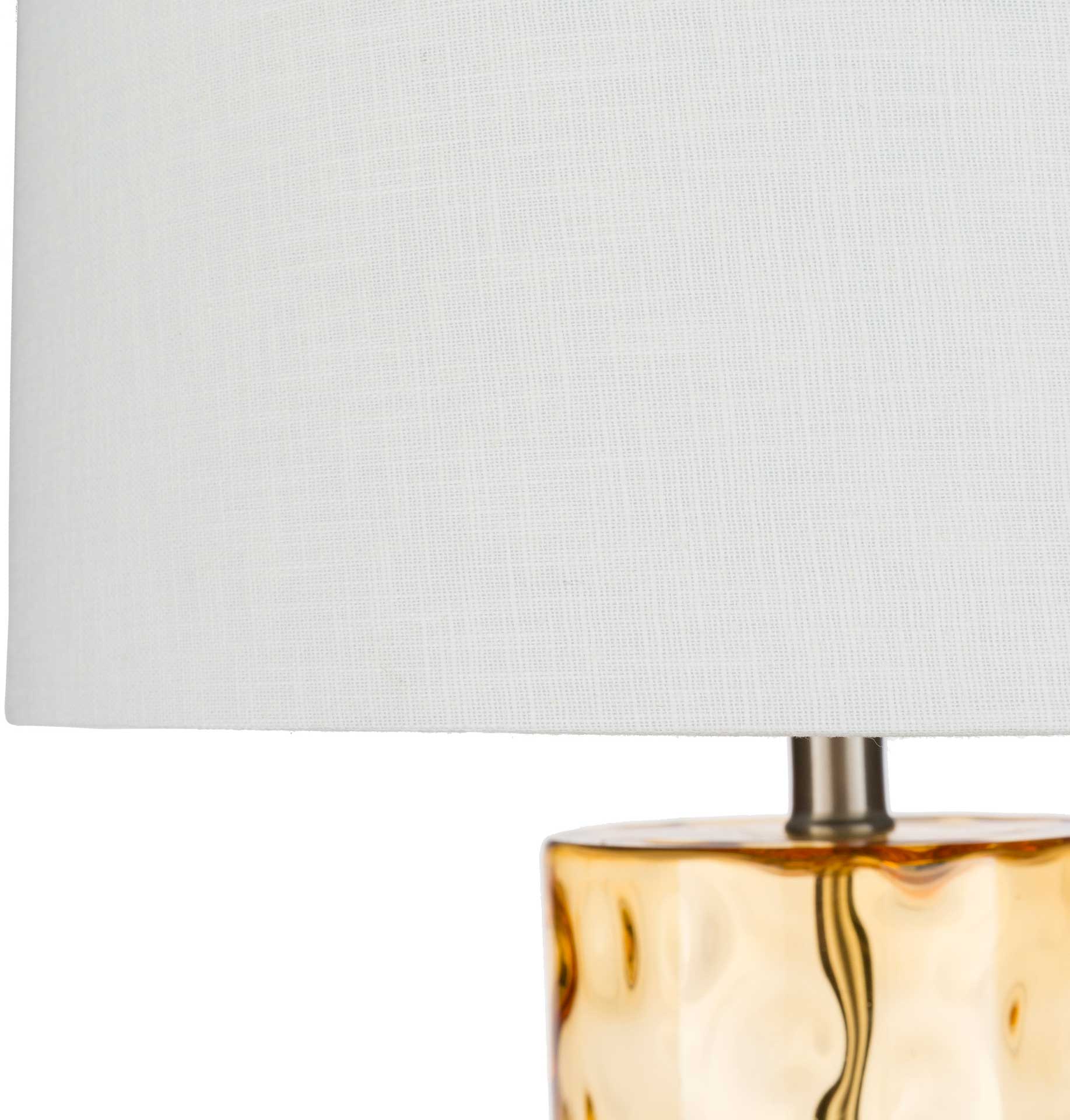 Ava Table Lamp Camel/White/Aqua - Image 3