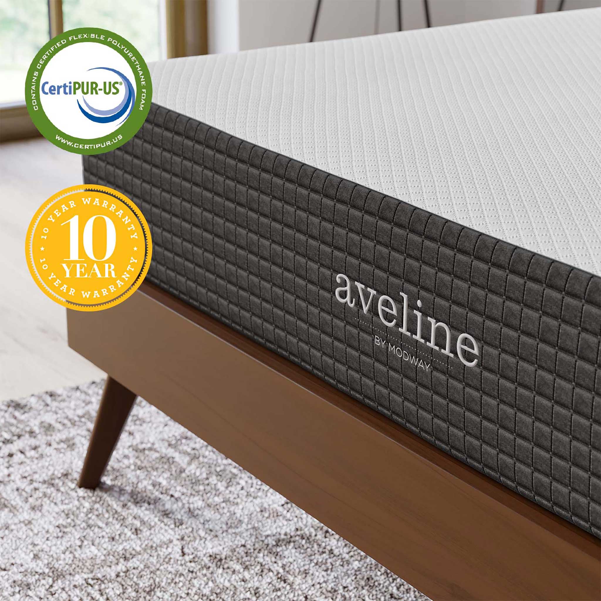 Aveline 10" Gel-Infused Memory Foam Mattress White - Image 6