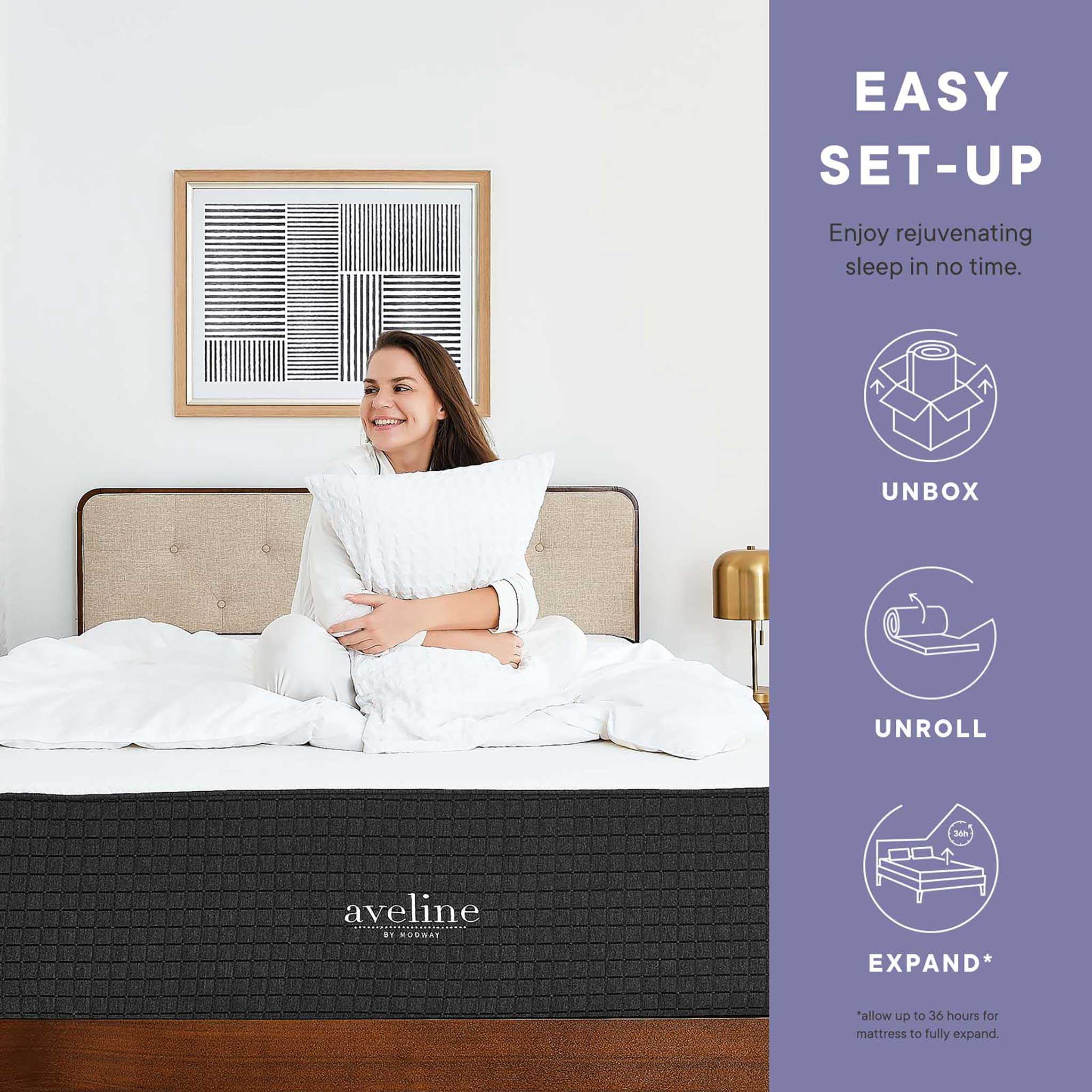 Aveline 6" Gel-Infused Memory Foam Mattress White - Image 5