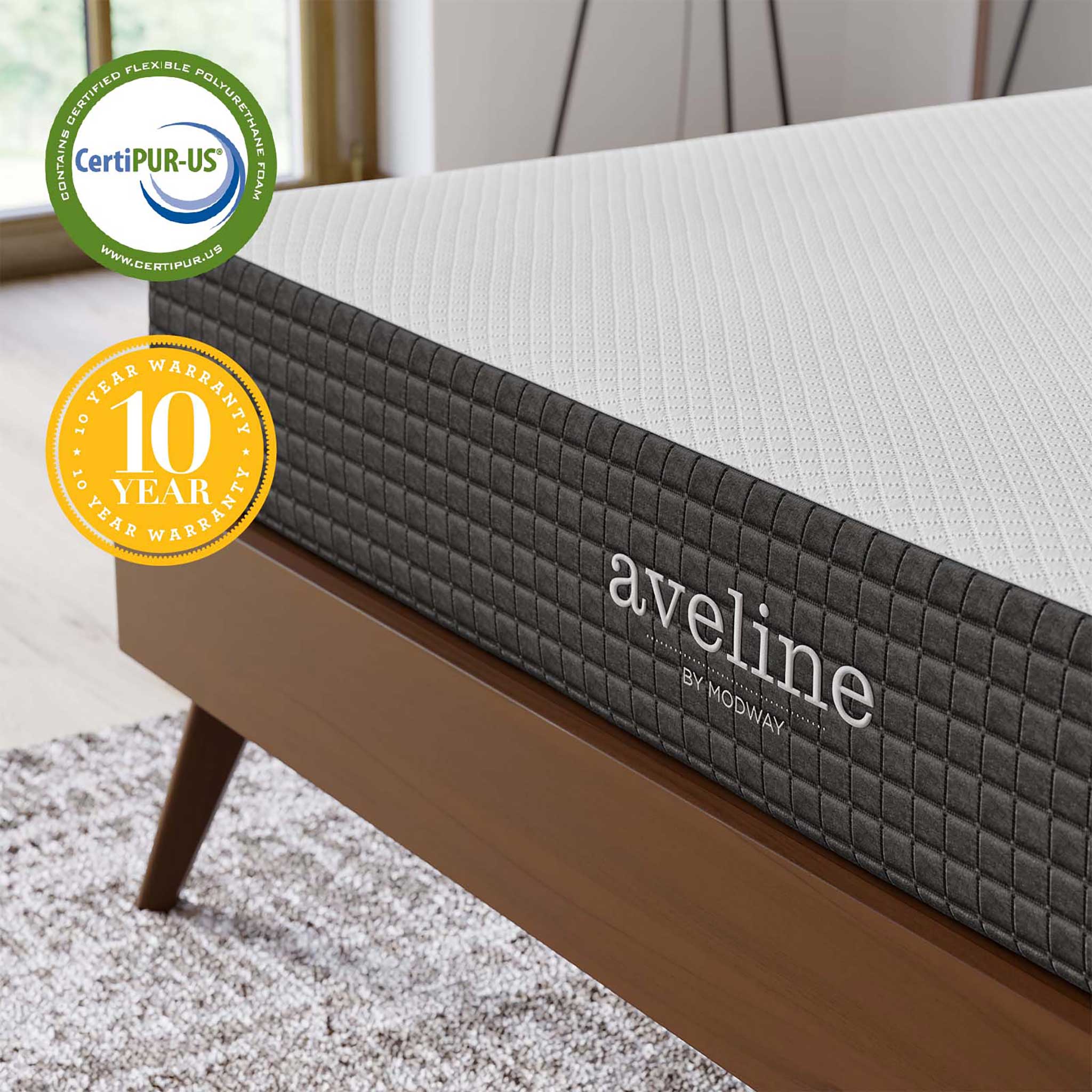 Aveline 8" Gel-Infused Memory Foam Mattress White - Image 6