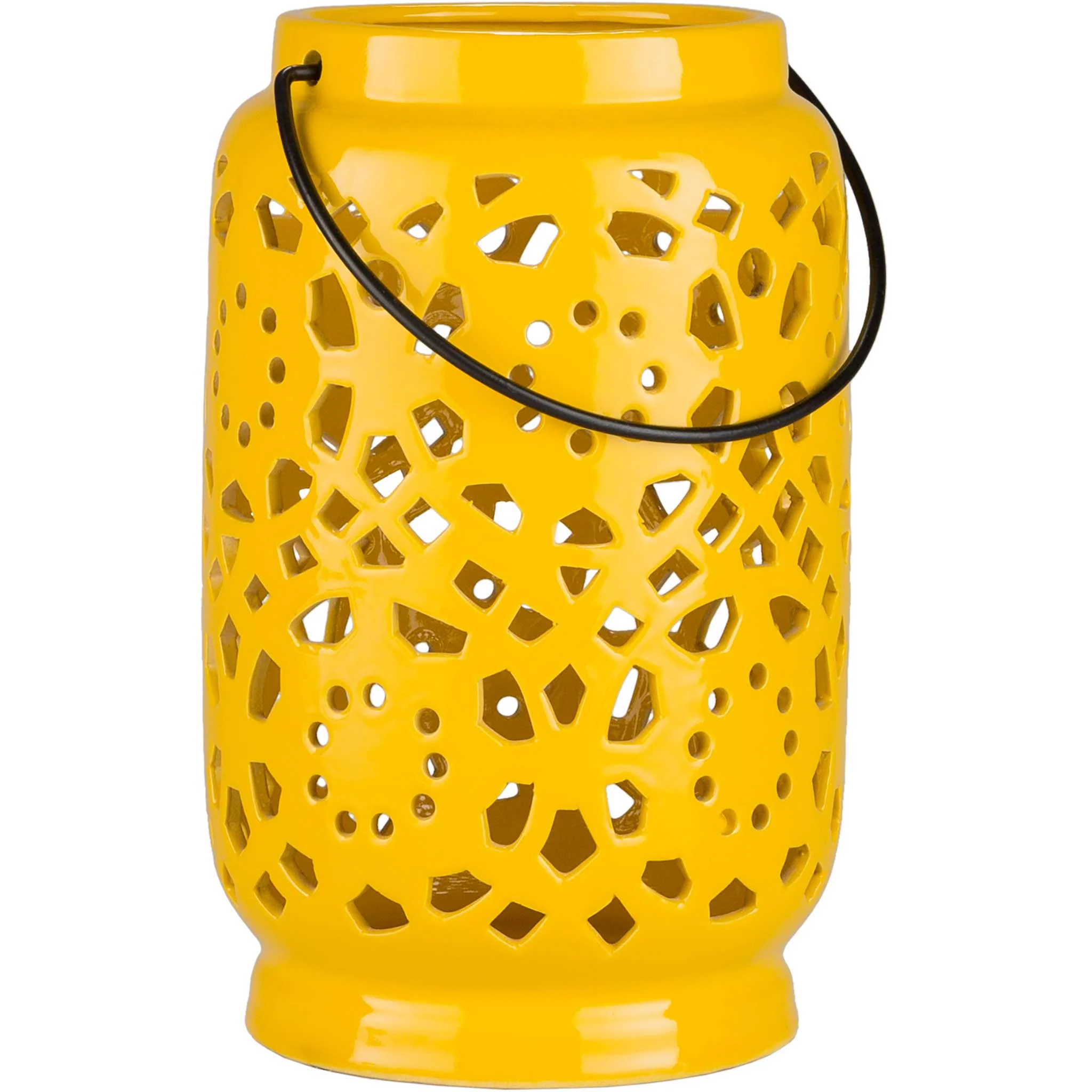 Avery Ceramic Lantern Mustard - Image 2