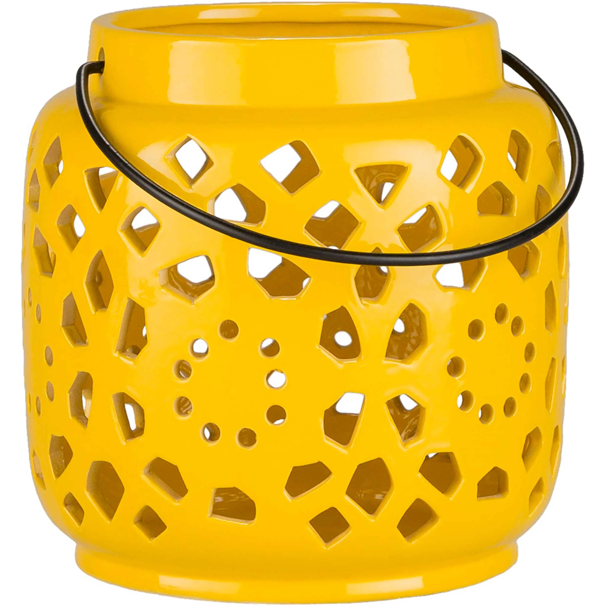 Avery Ceramic Lantern Mustard - Image 3