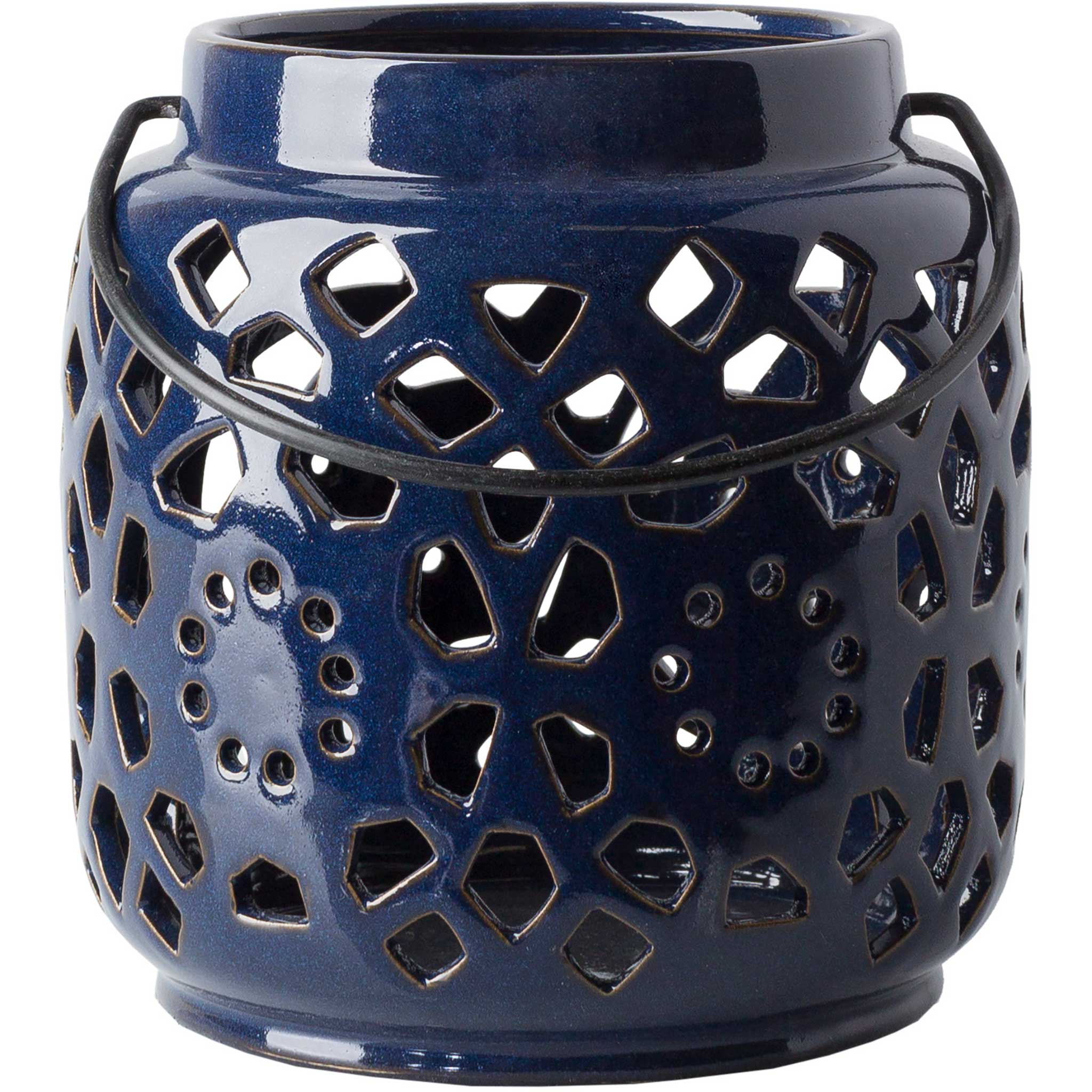 Avery Ceramic Lantern Navy - Image 3