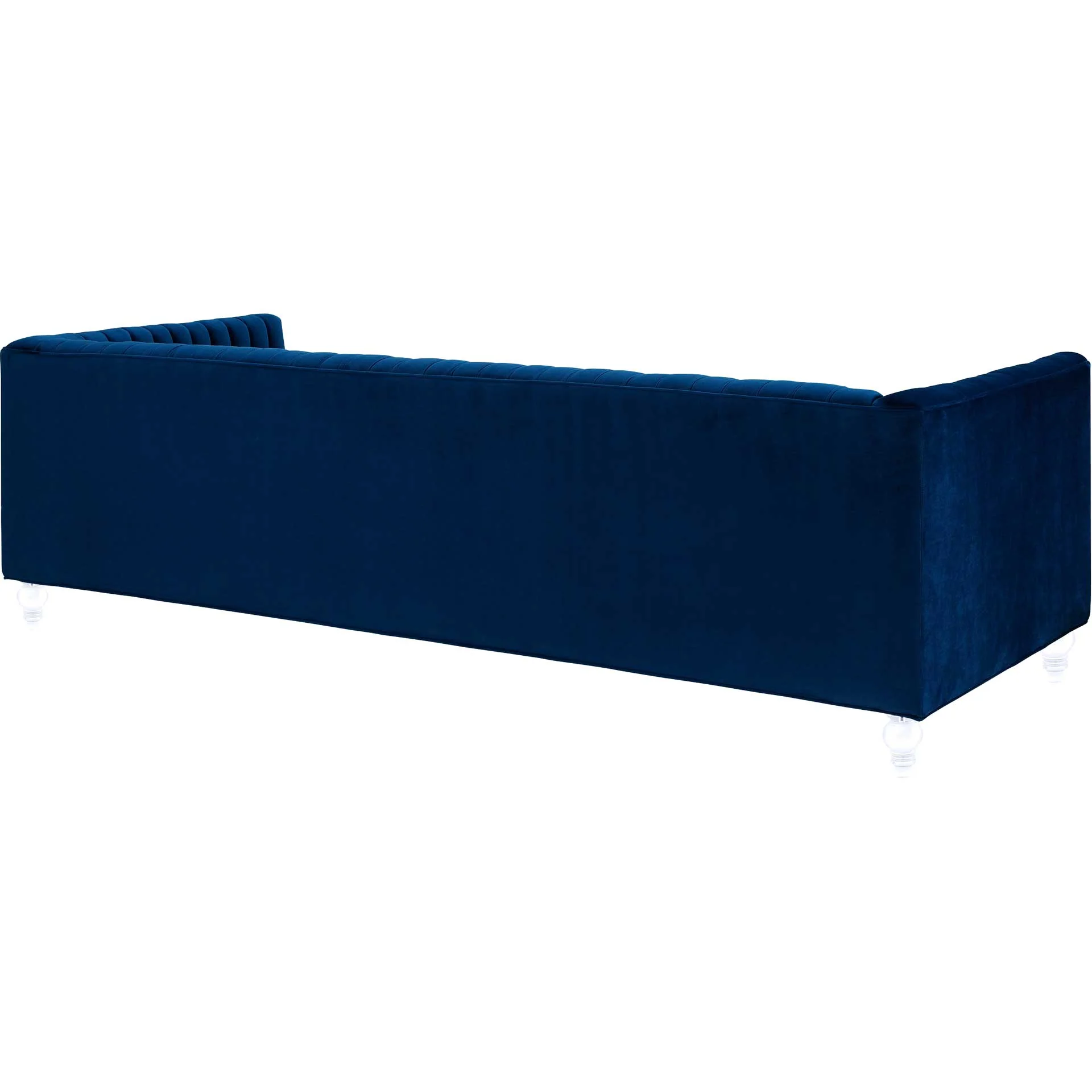 Aviate Velvet Sofa Blue - Image 3