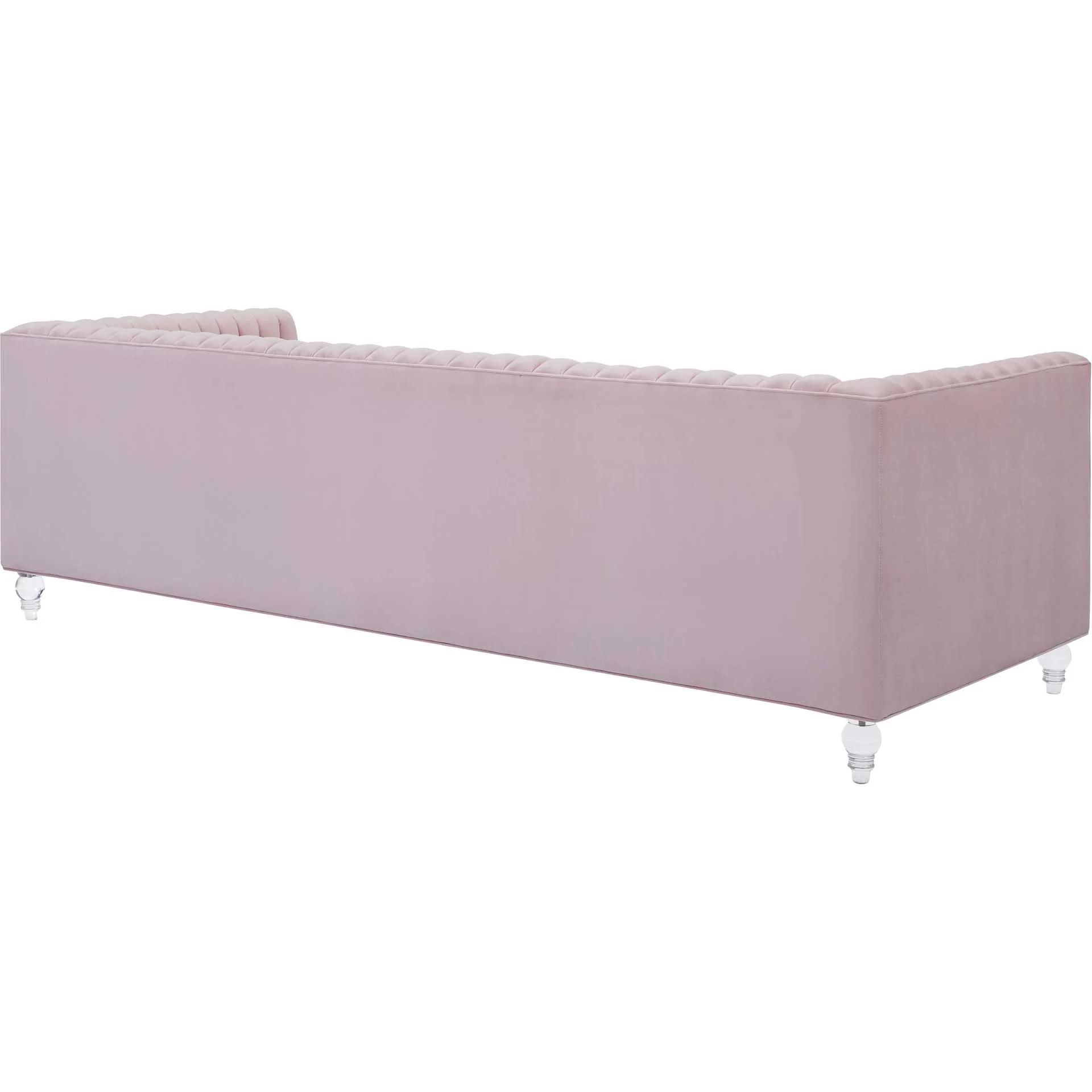 Aviate Velvet Sofa Blush - Image 3
