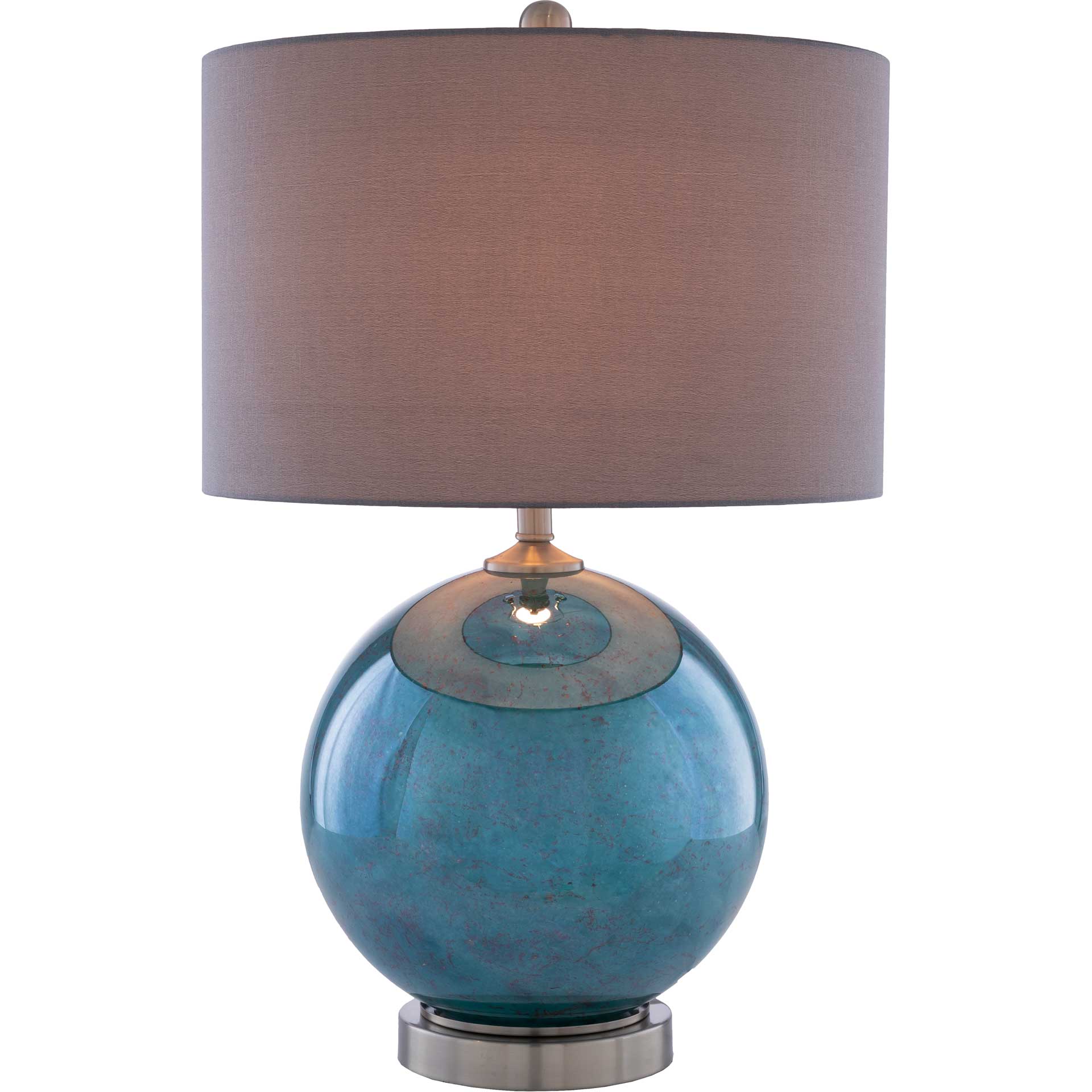 Azariah Table Lamp Charcoal/Emerald/White - Image 2