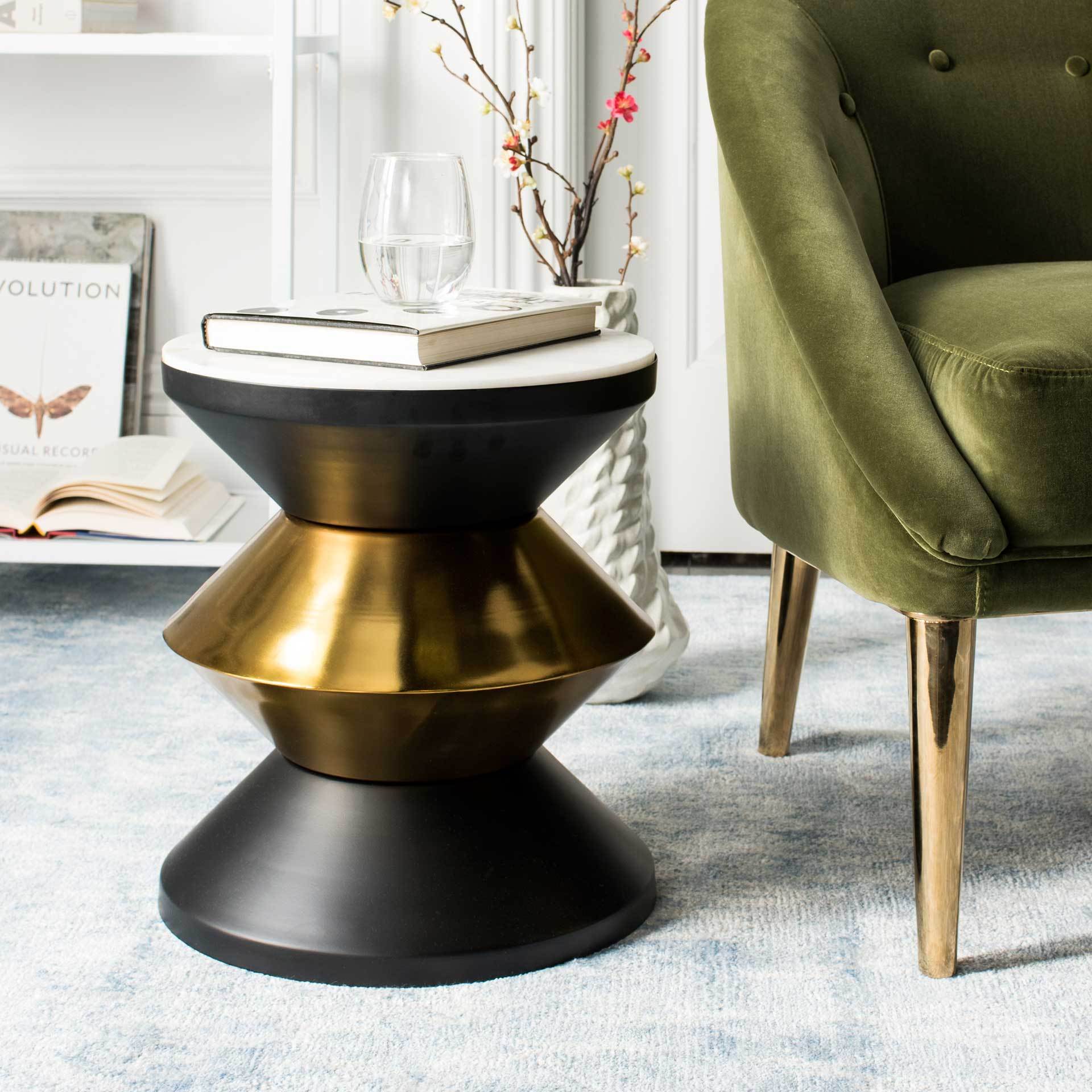 Azir Stone Top Side Table - Image 2