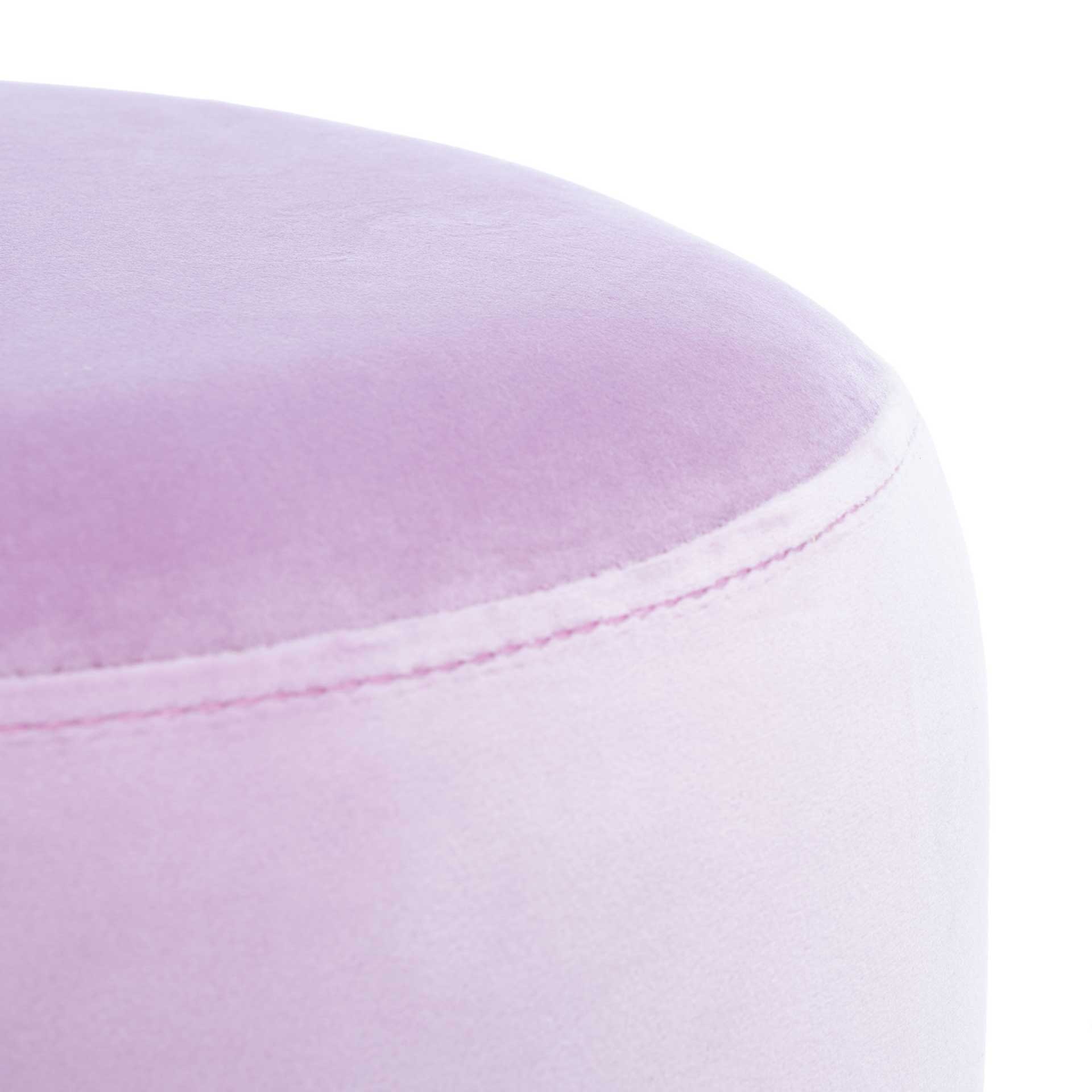 Azizi Round Ottoman Lilac/Gold - Image 2