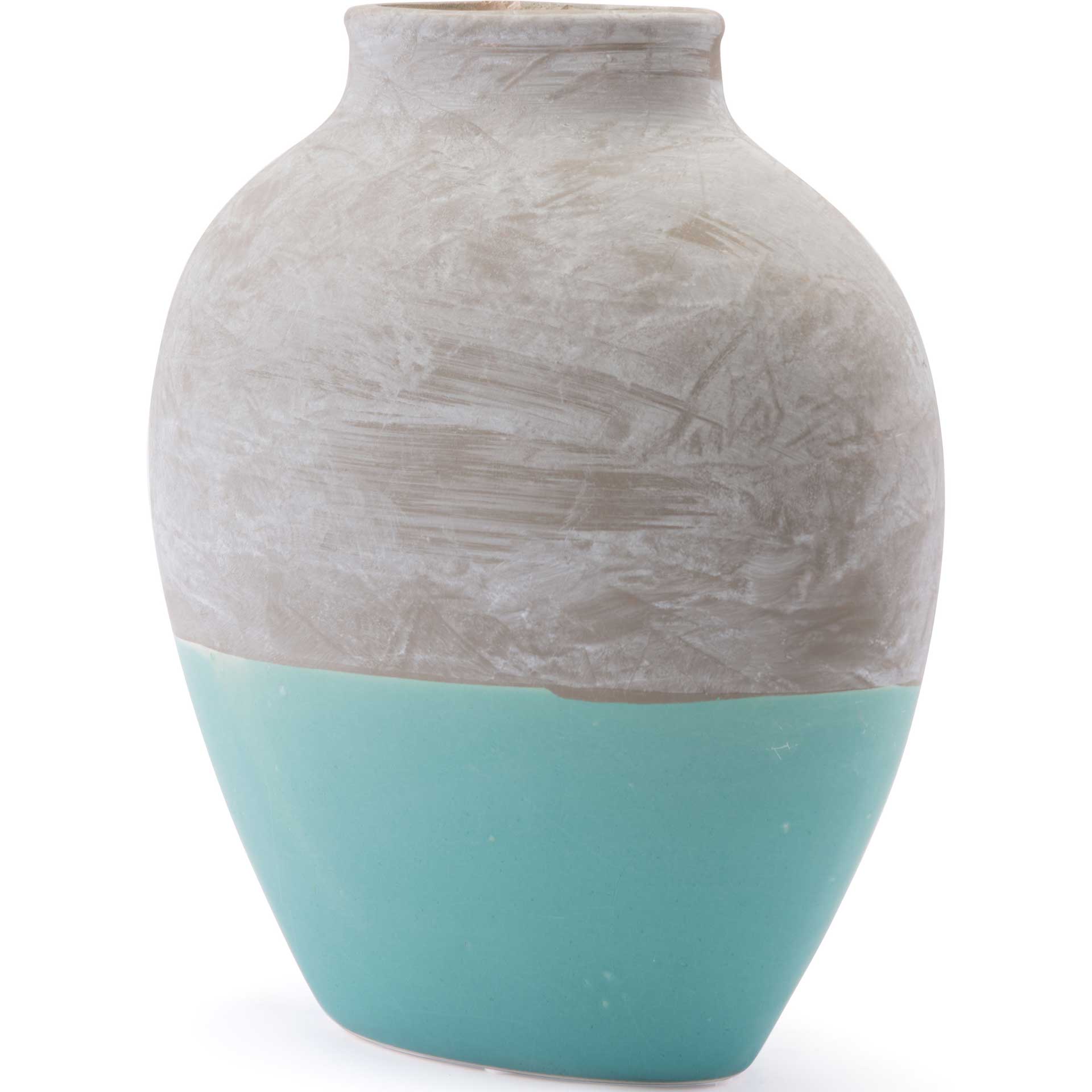 Azte Vase Gray/Teal - Image 2