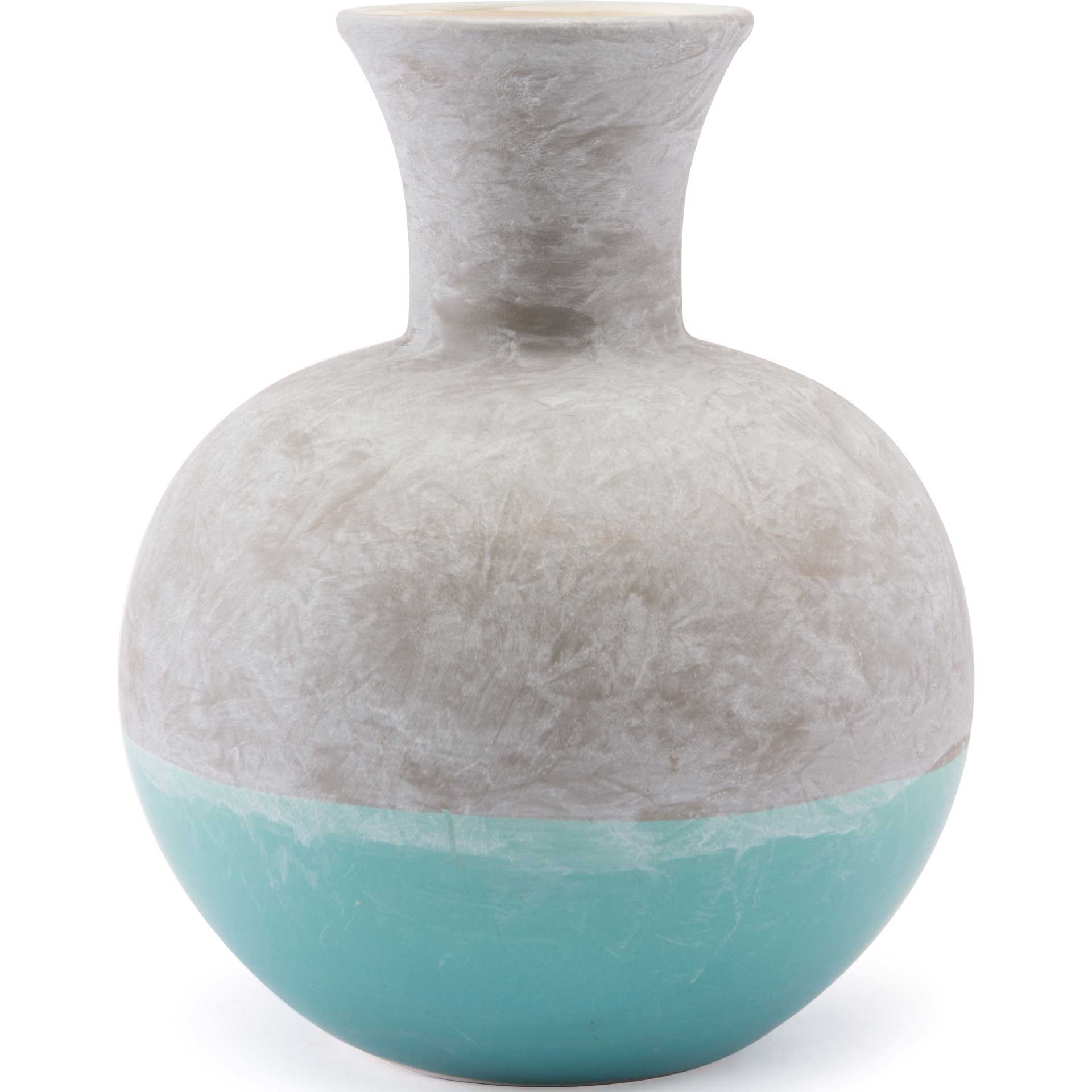 Azte Vase Gray/Teal - Image 4