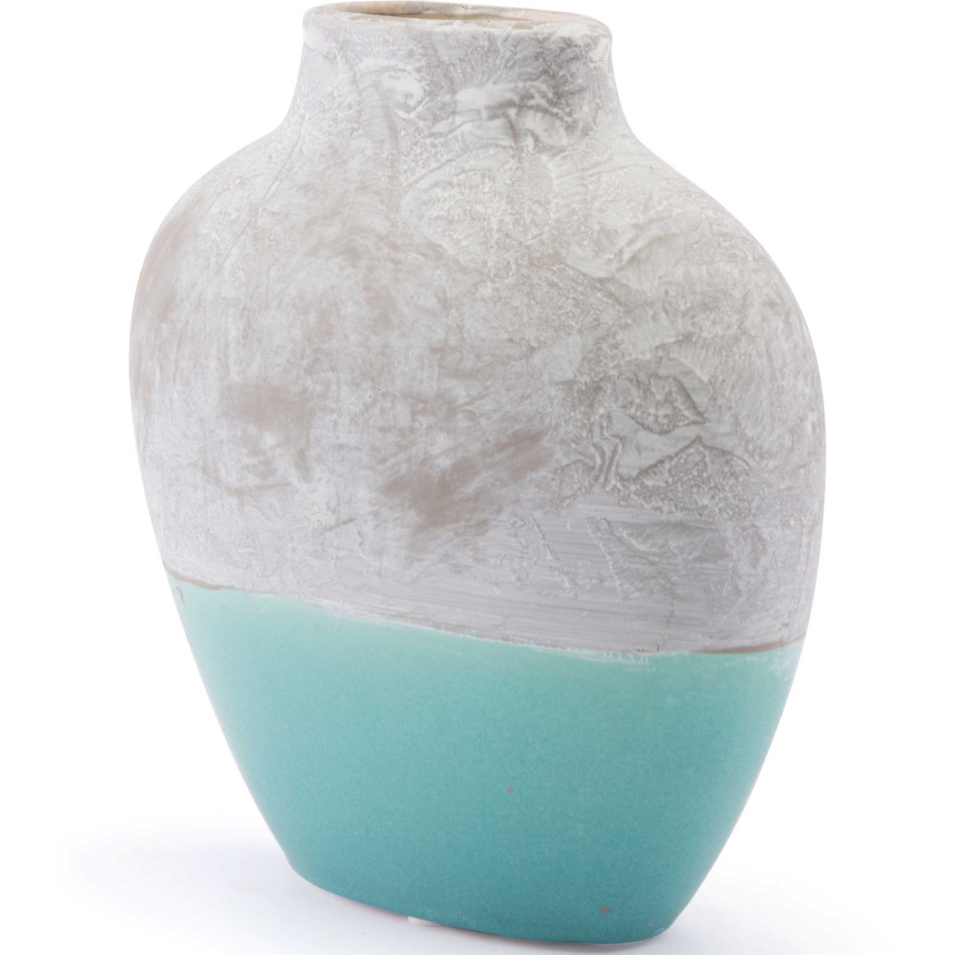 Azte Vase Gray/Teal - Image 6