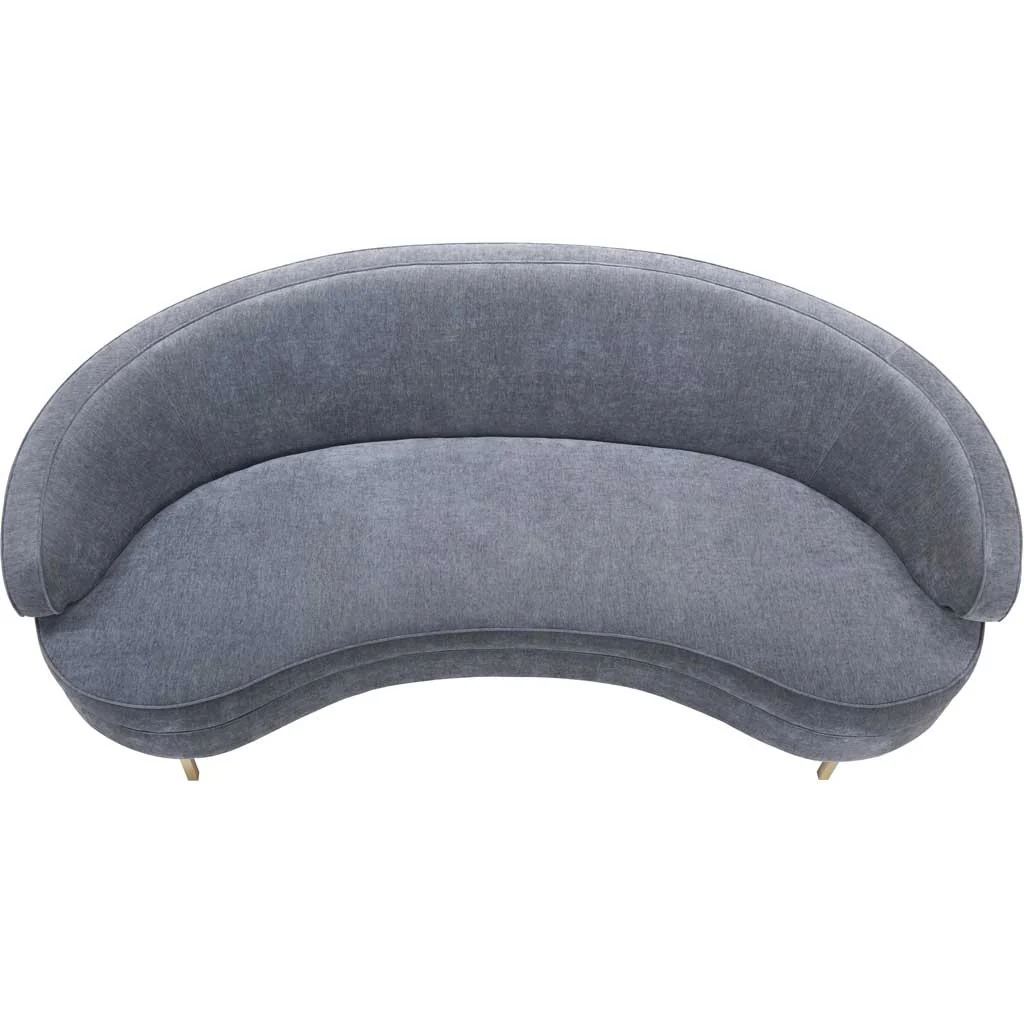 Bagneux Velvet Sofa Gray - Image 2