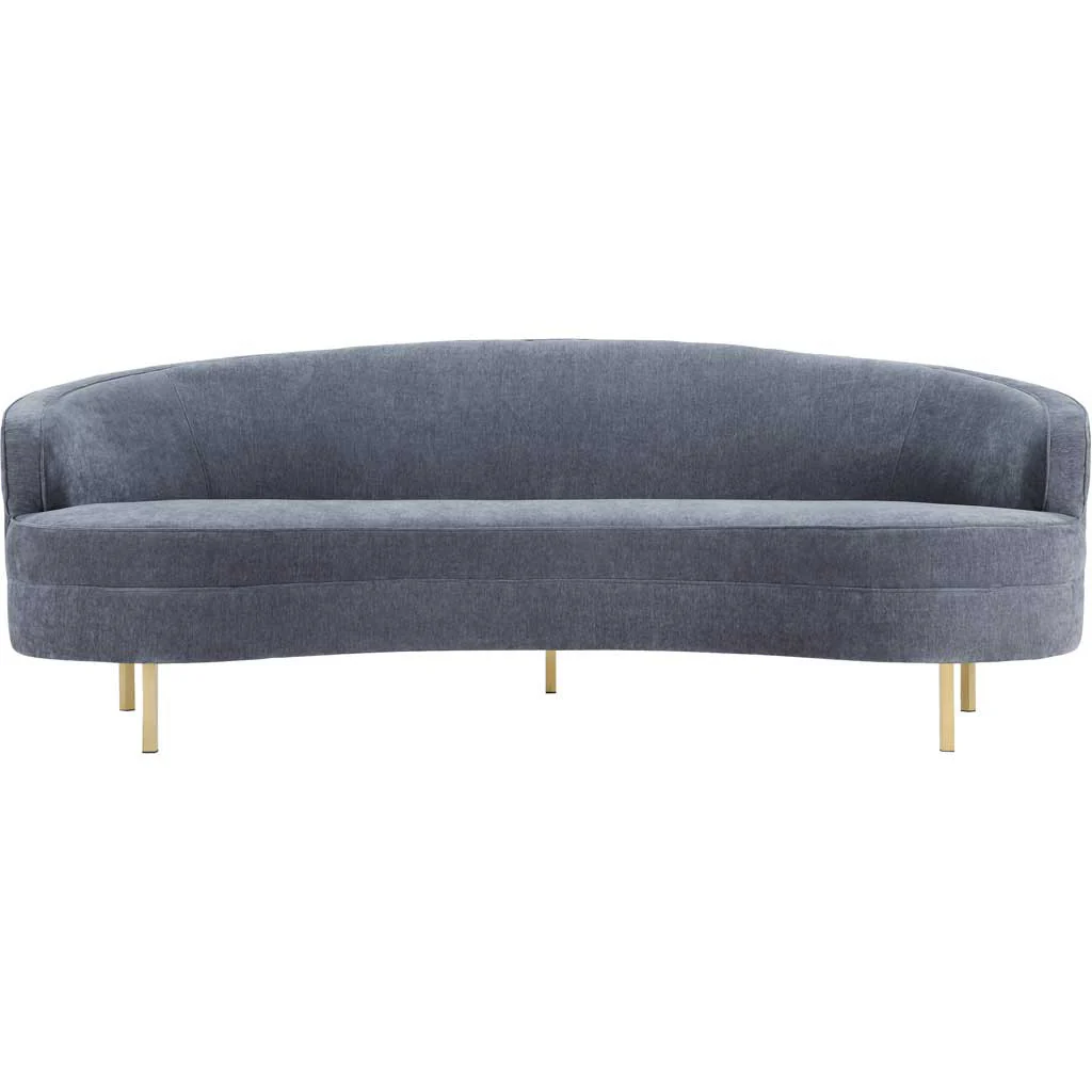 Bagneux Velvet Sofa Gray - Image 3