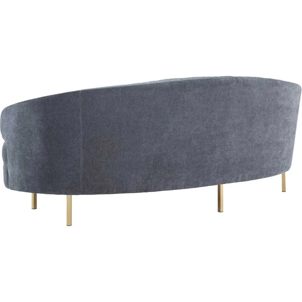 Bagneux Velvet Sofa Gray - Image 4