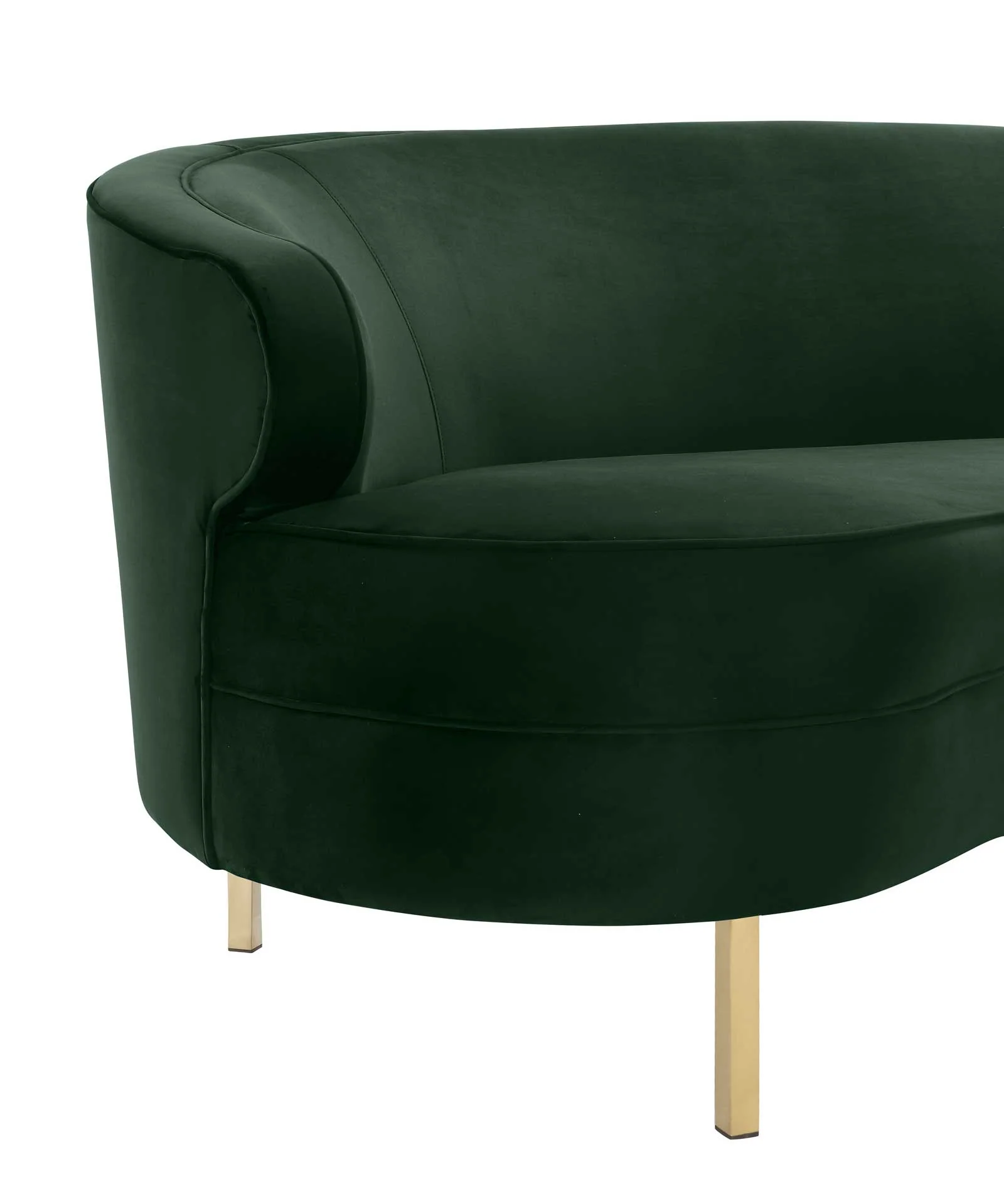 Bagneux Velvet Sofa Green - Image 6