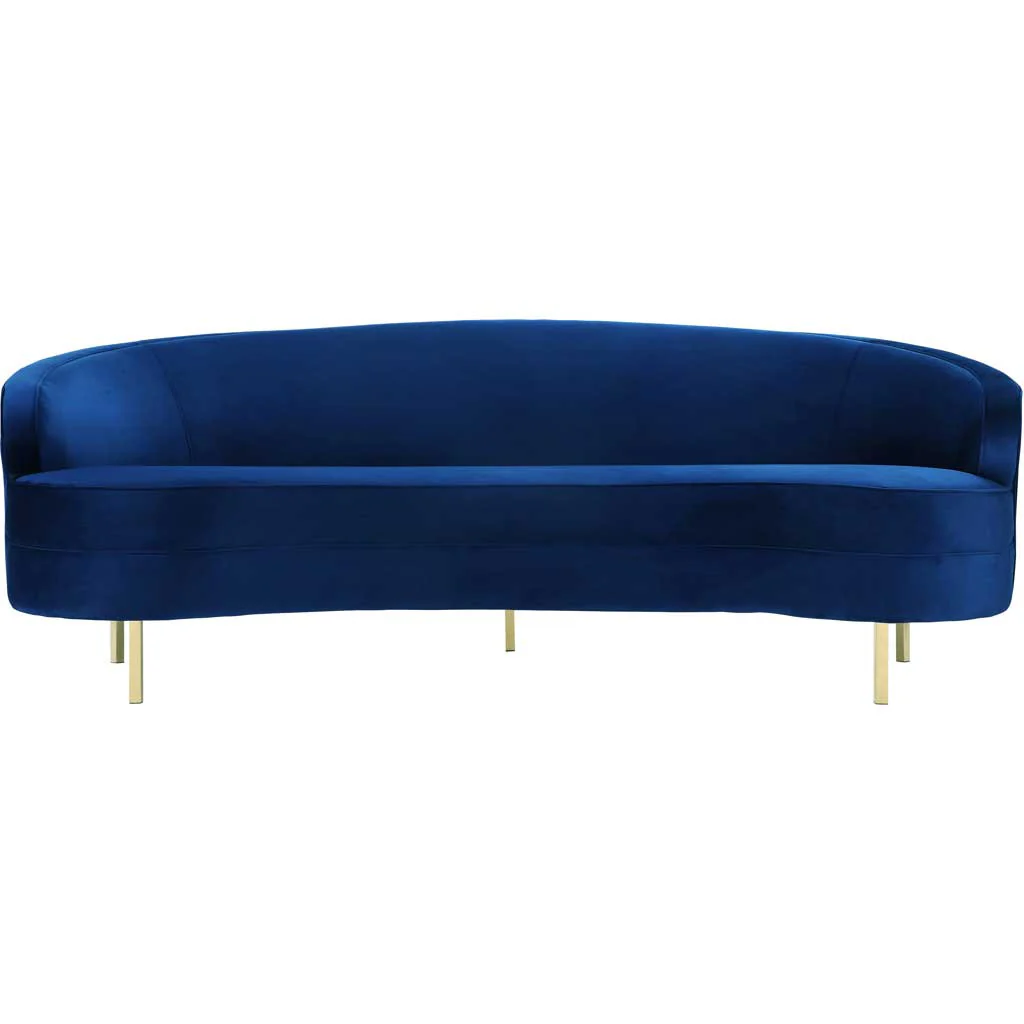 Bagneux Velvet Sofa Navy - Image 3