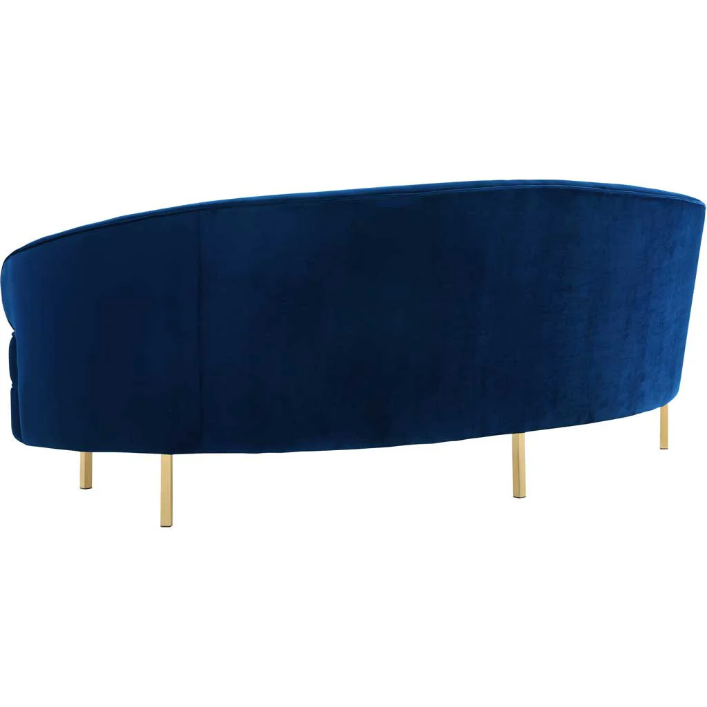 Bagneux Velvet Sofa Navy - Image 4