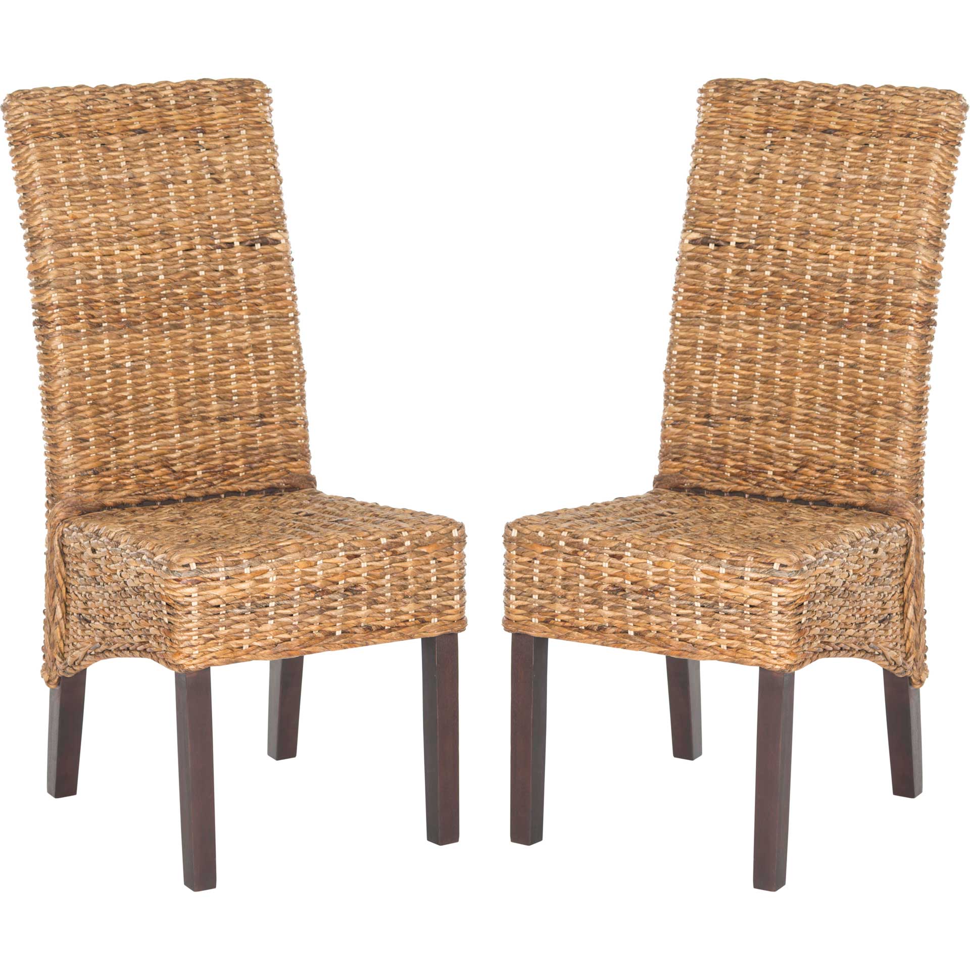 Bahati Side Chair Natural/Dark Brown (Set of 2) - Image 2
