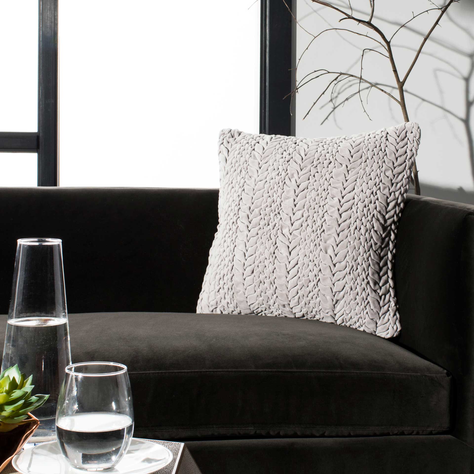 Bailee Pillow Light Gray - Image 4