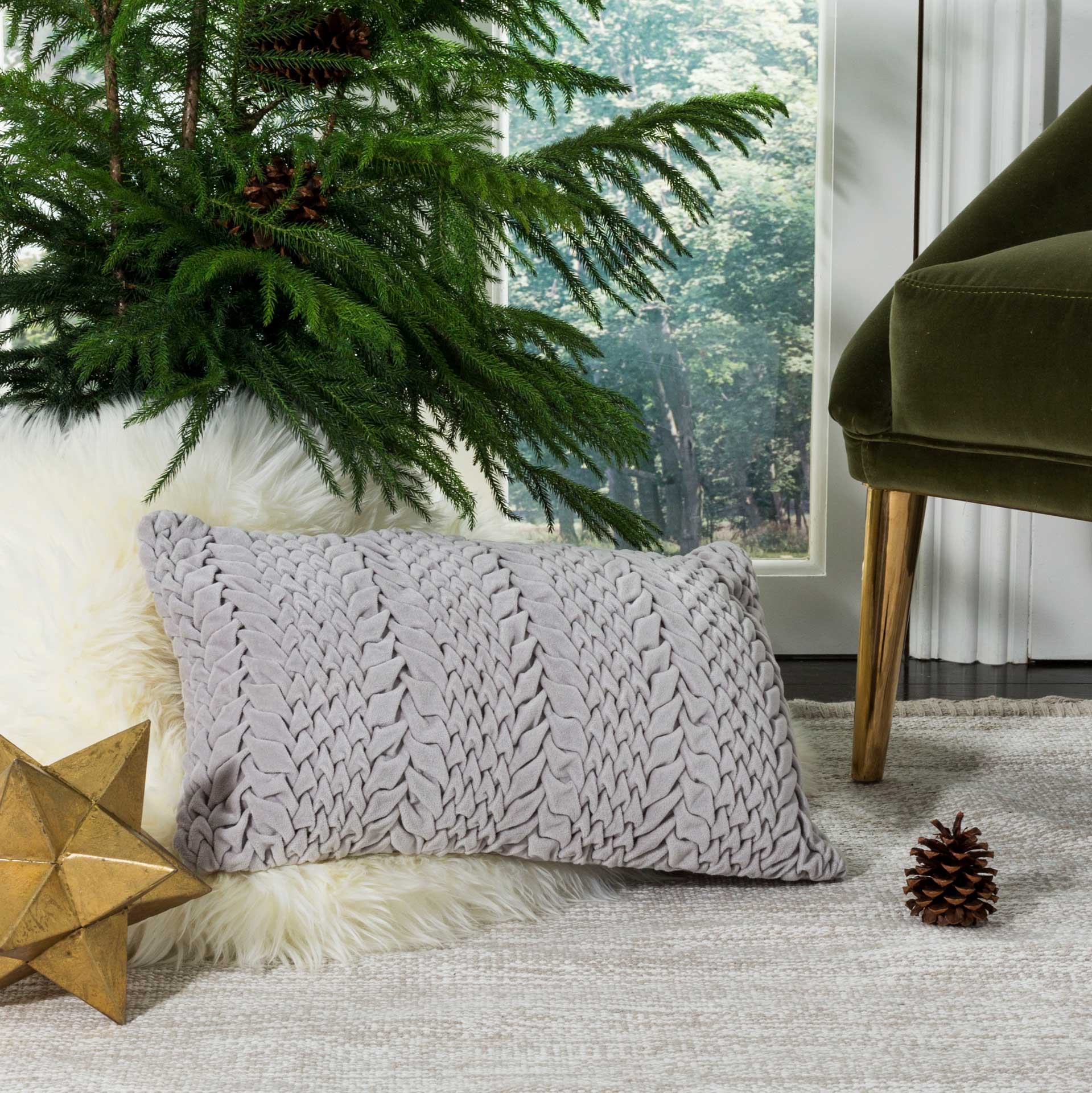 Bailee Pillow Light Gray - Image 7