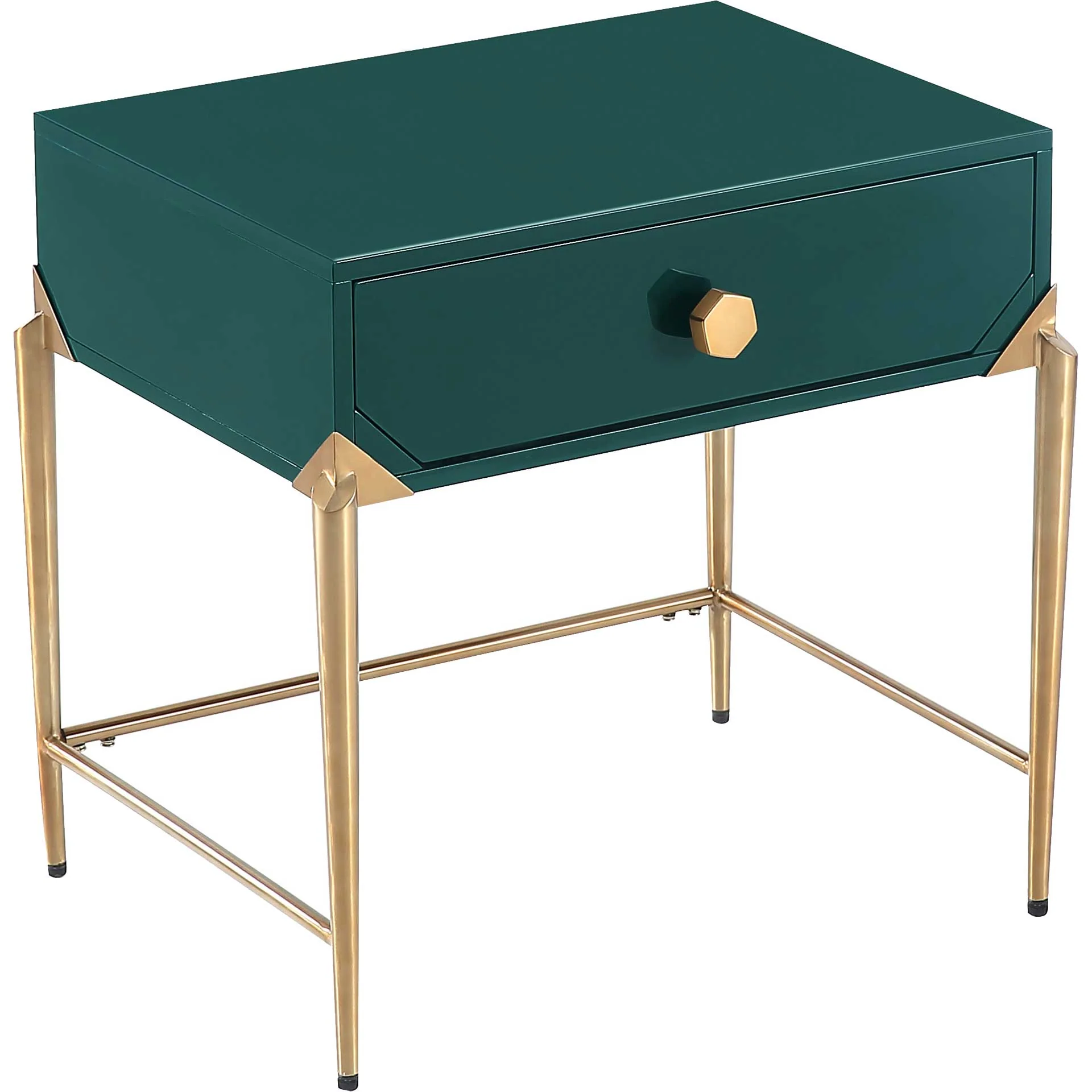 Bailey Lacquer Side Table Green - Image 3