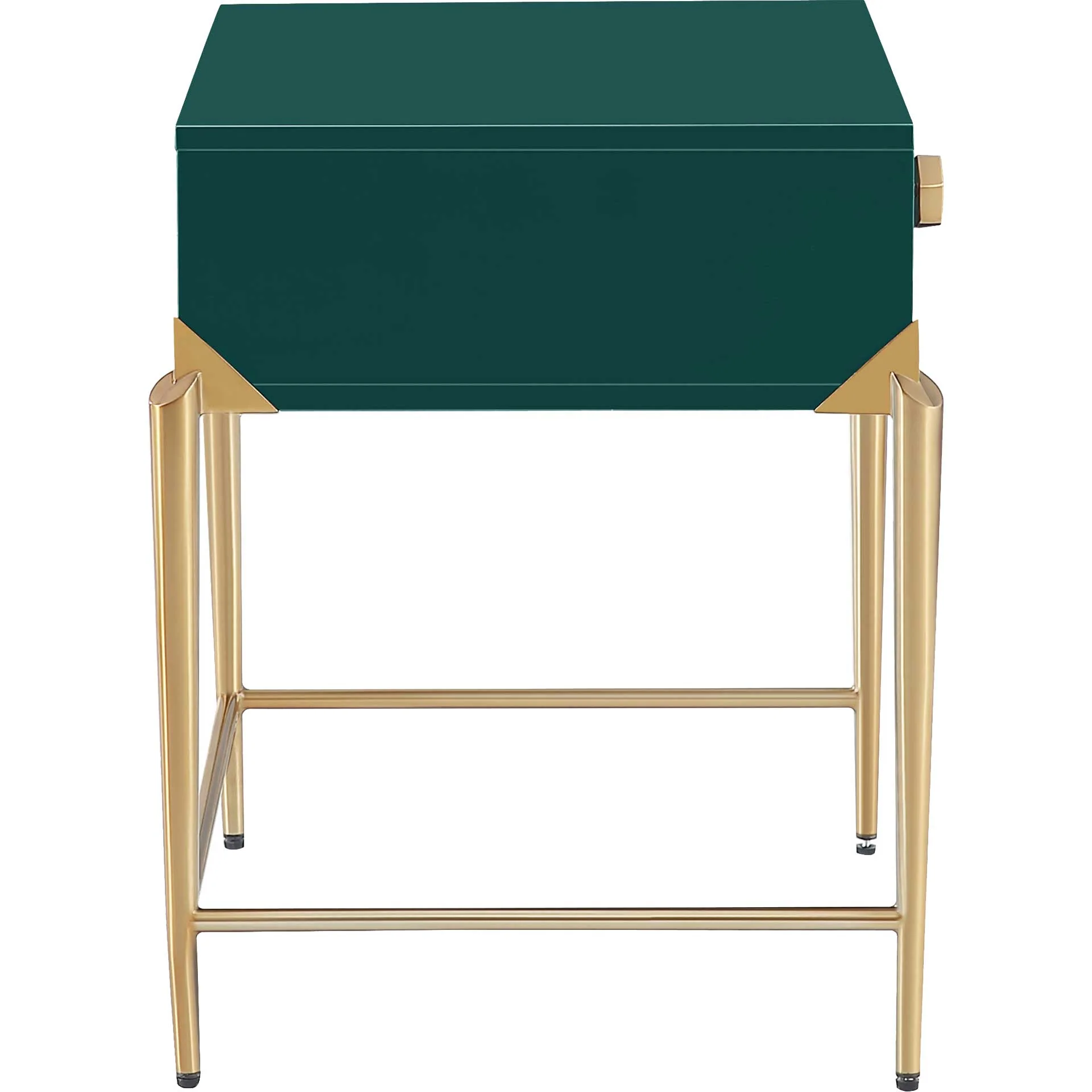Bailey Lacquer Side Table Green - Image 4