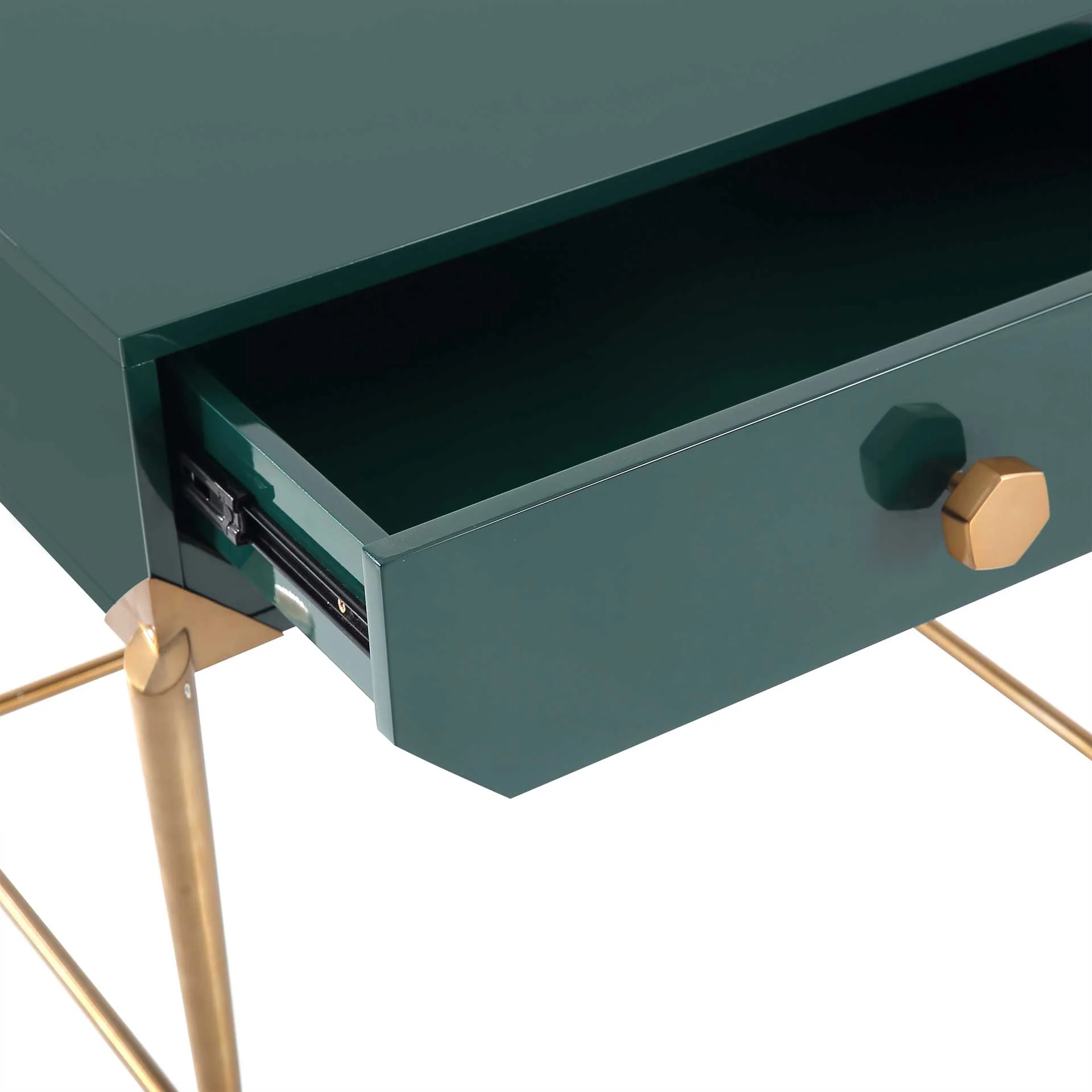 Bailey Lacquer Side Table Green - Image 5