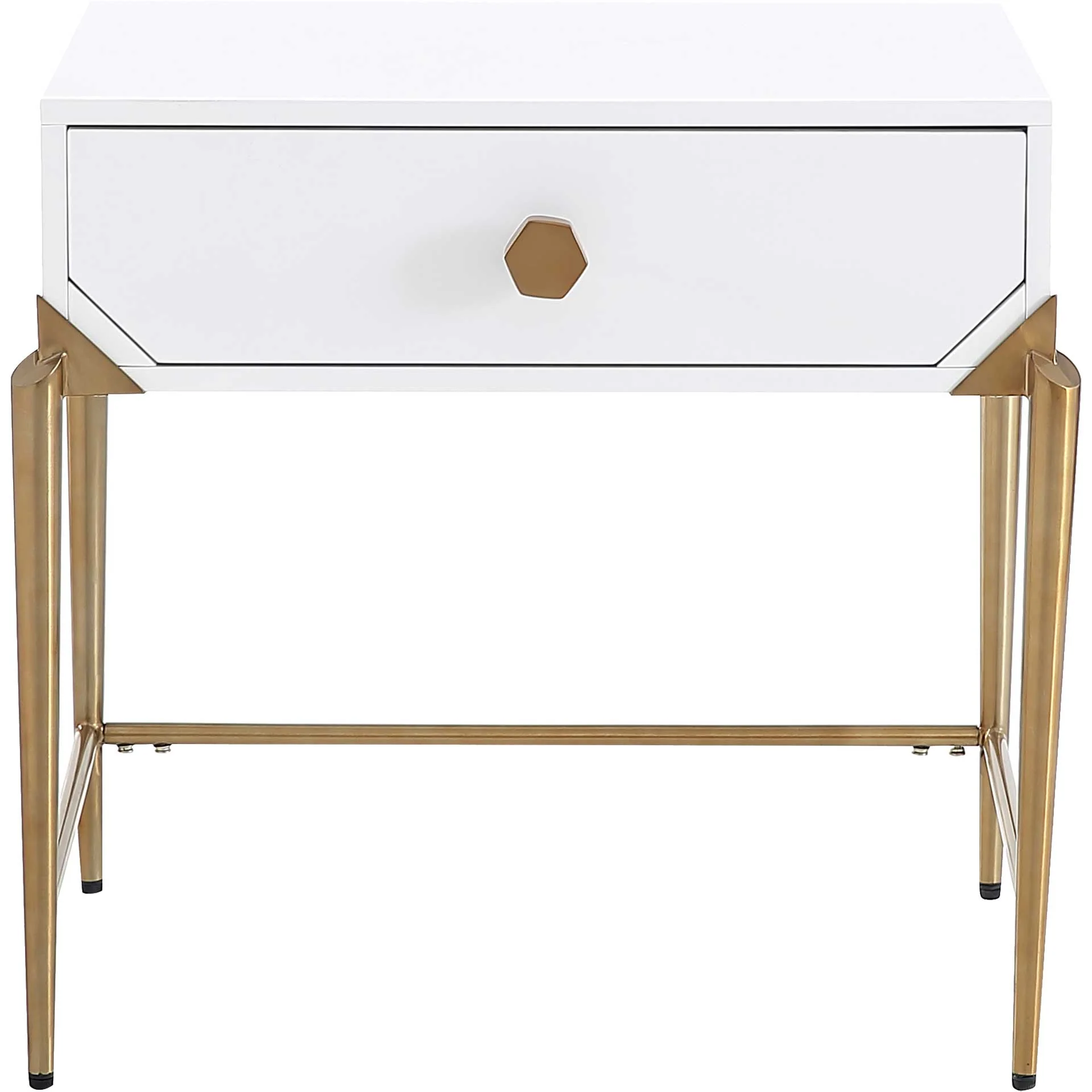 Bailey Lacquer Side Table White - Image 2