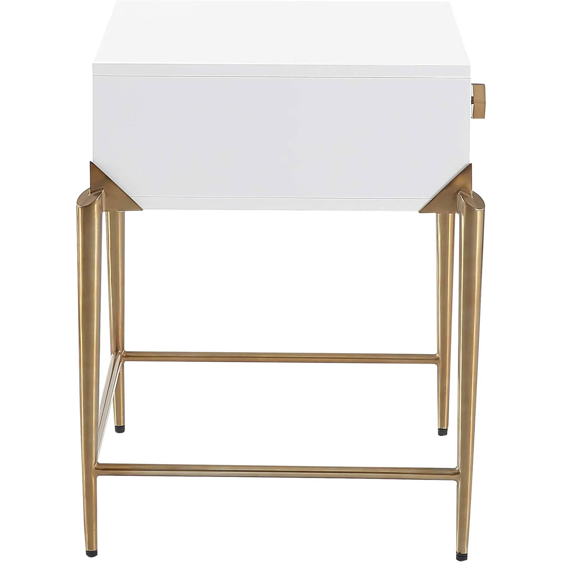 Bailey Lacquer Side Table White - Image 4