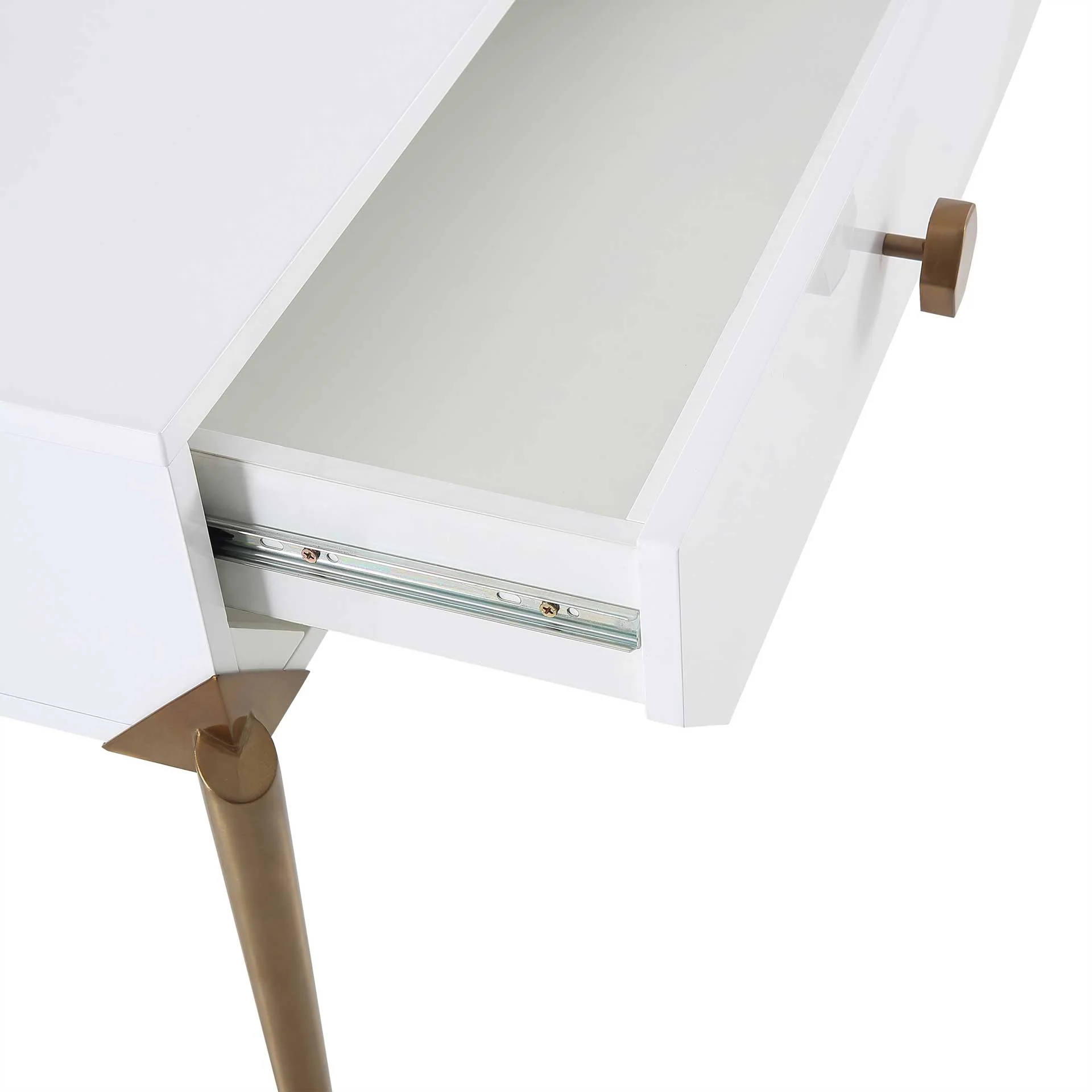 Bailey Lacquer Side Table White - Image 5