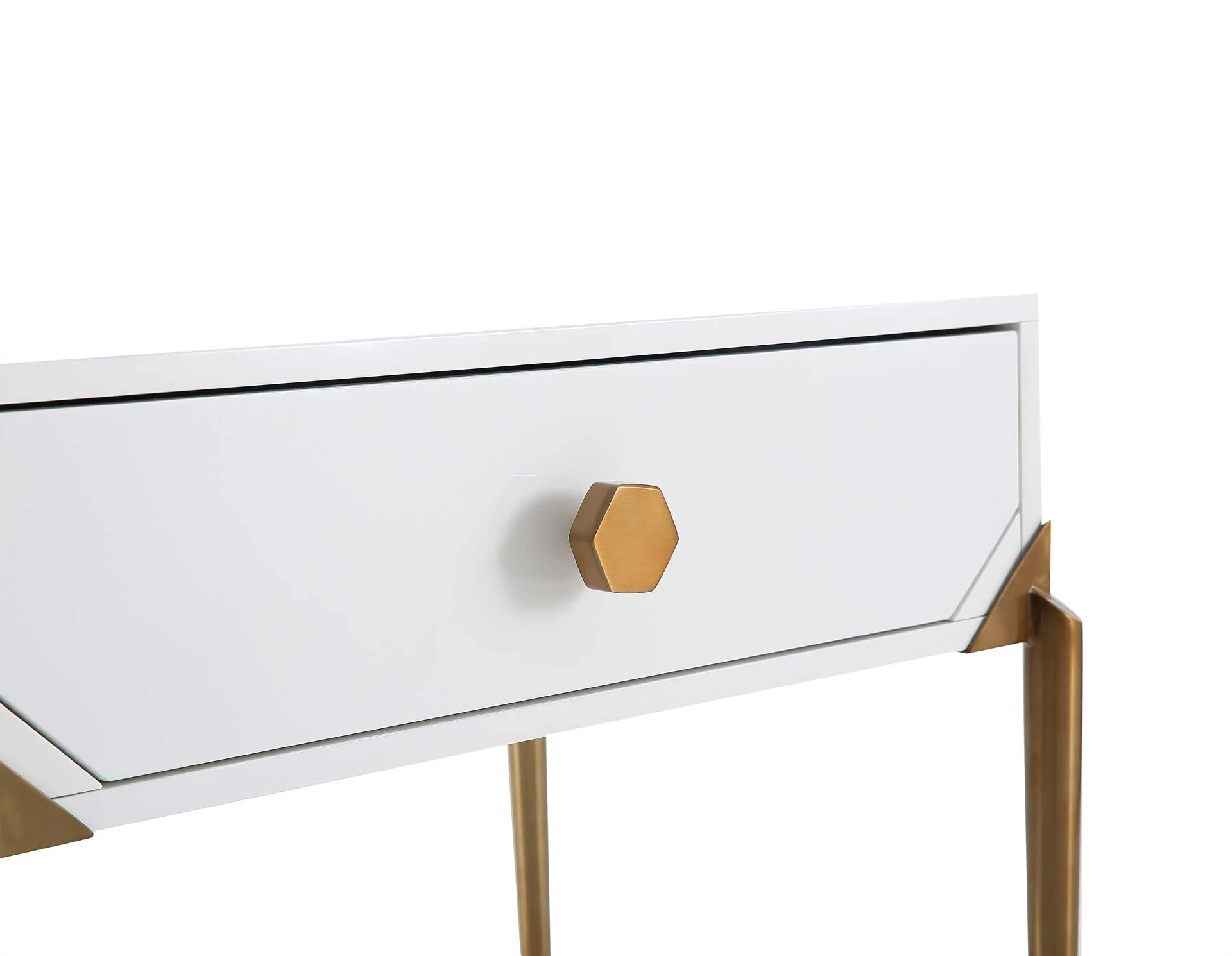 Bailey Lacquer Side Table White - Image 6