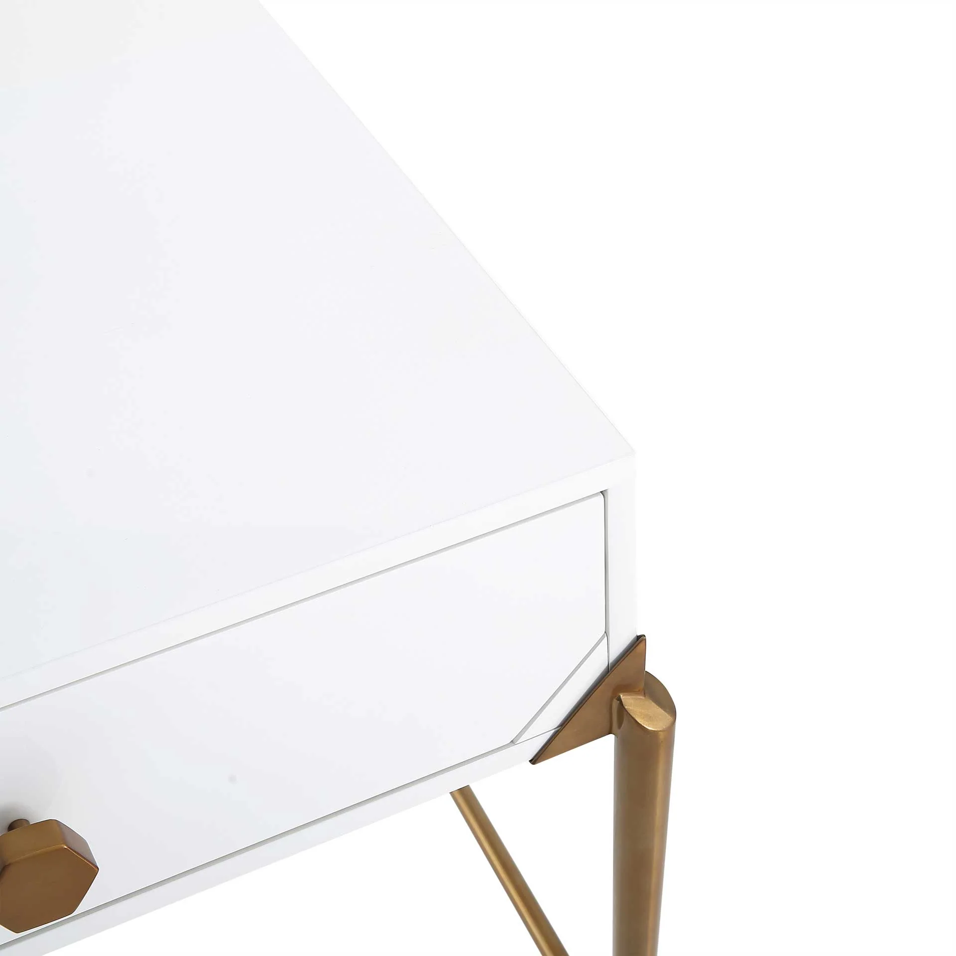Bailey Lacquer Side Table White - Image 7
