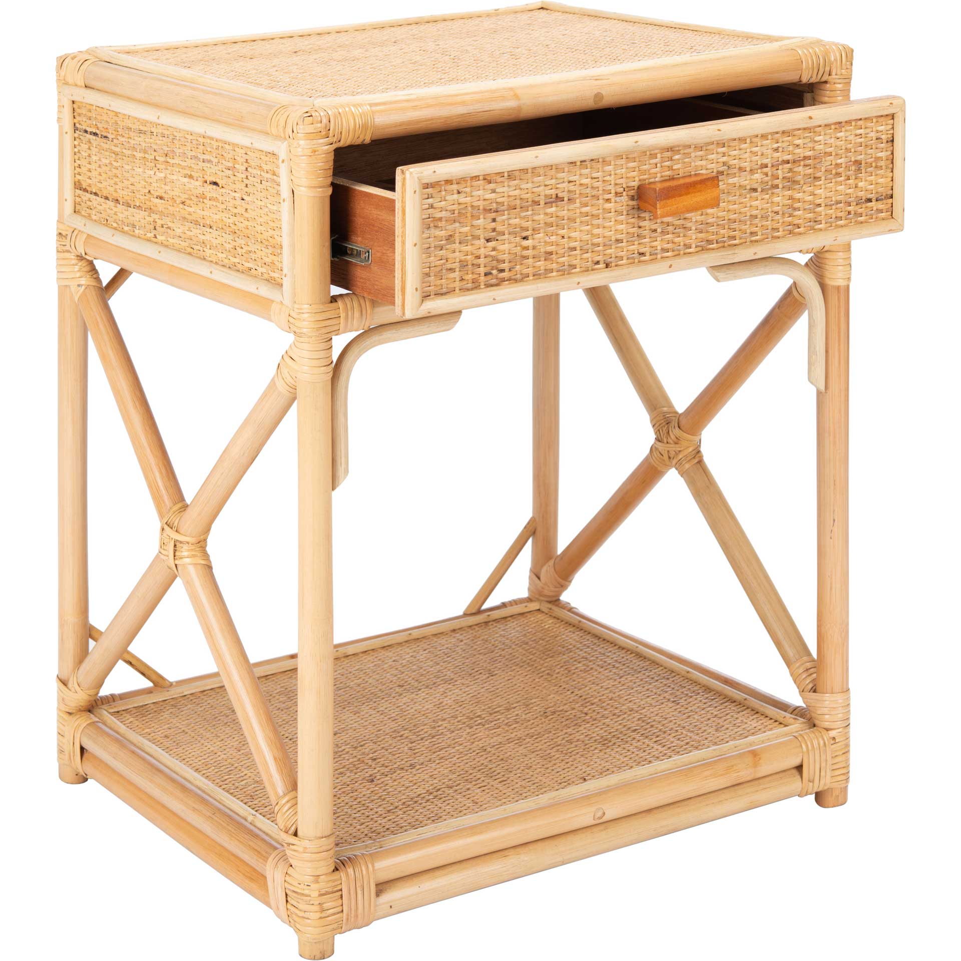 Bain 1 Drawer 1 Shelf Nightstand Natural - Image 2