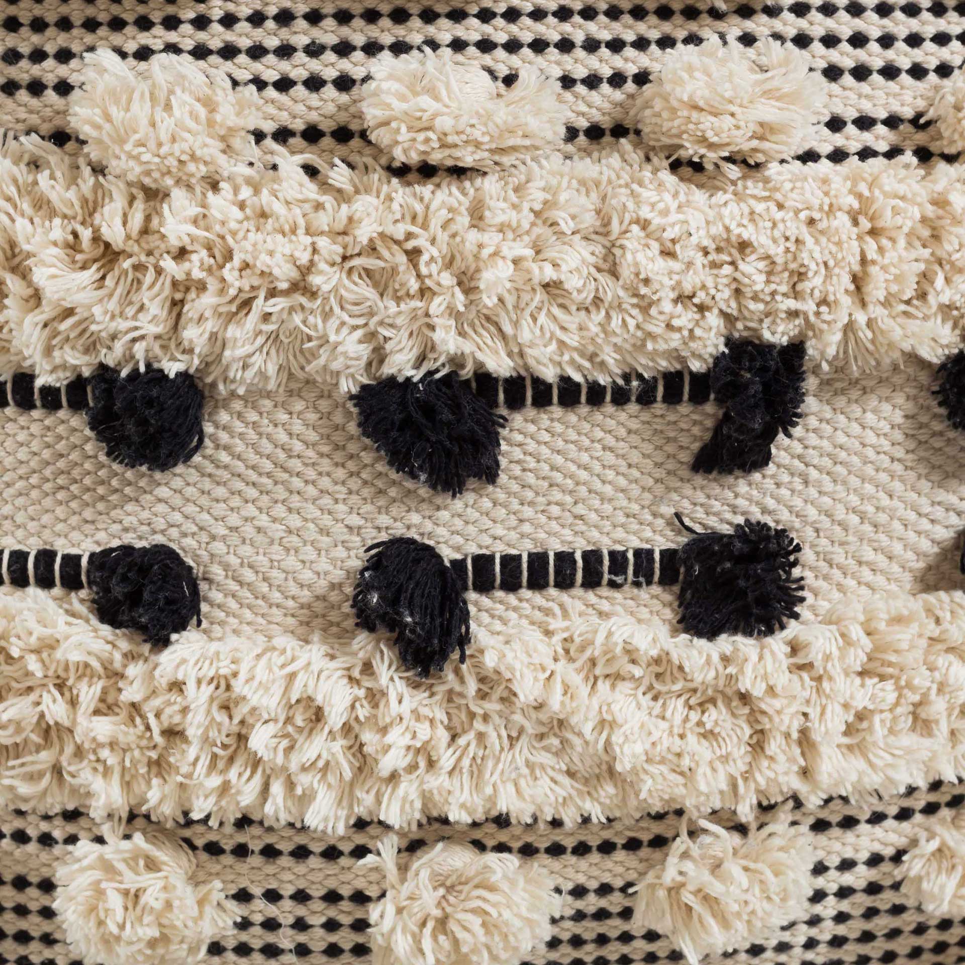 Bain Cotton Pouf Beige - Image 3