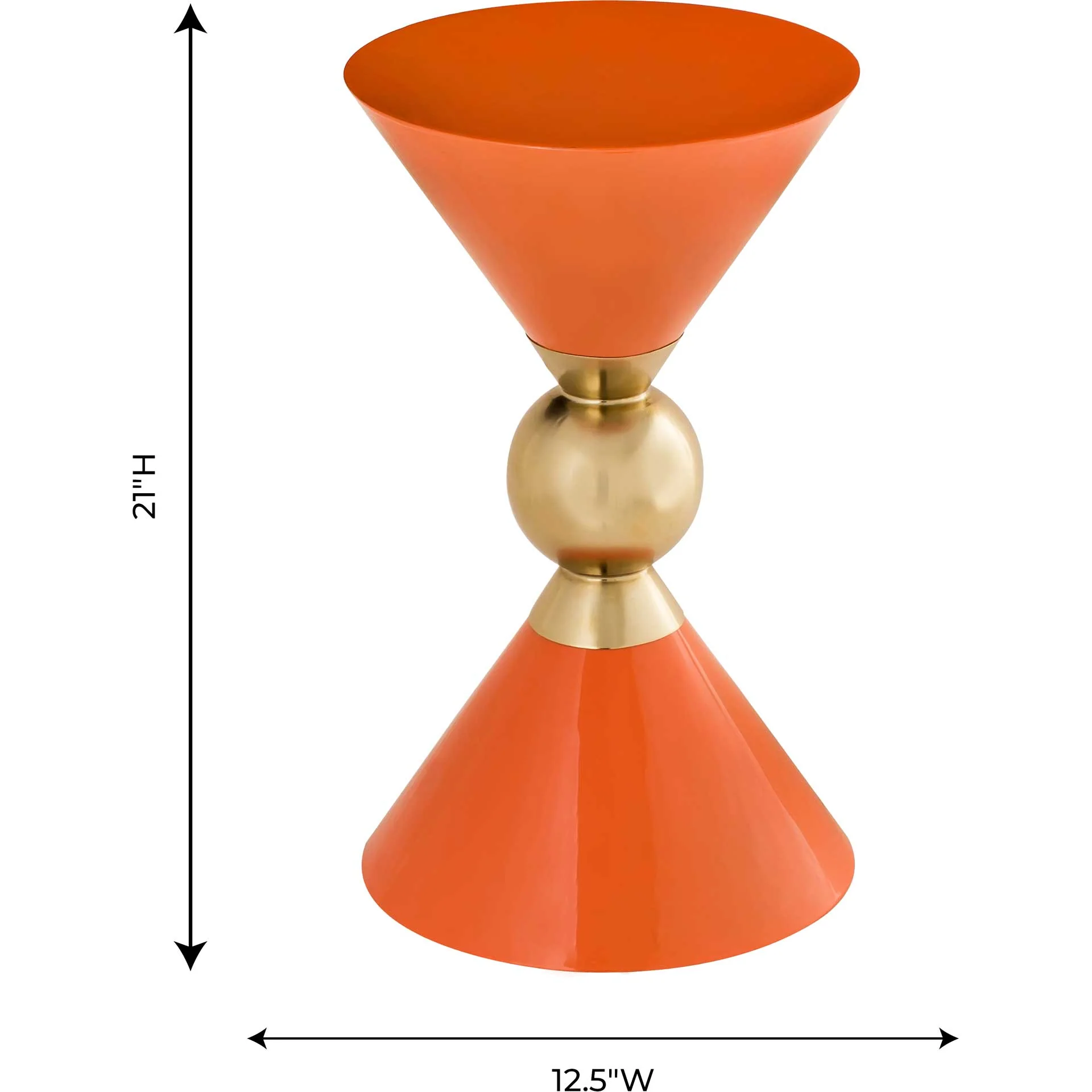 Bain Side Table Orange - Image 4