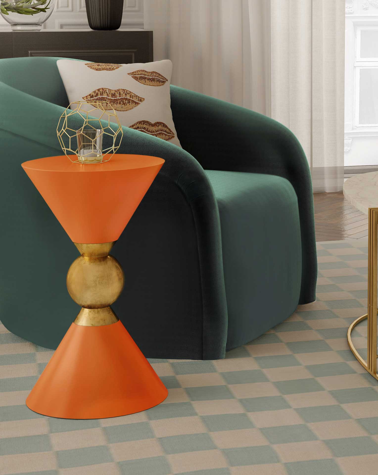Bain Side Table Orange - Image 5