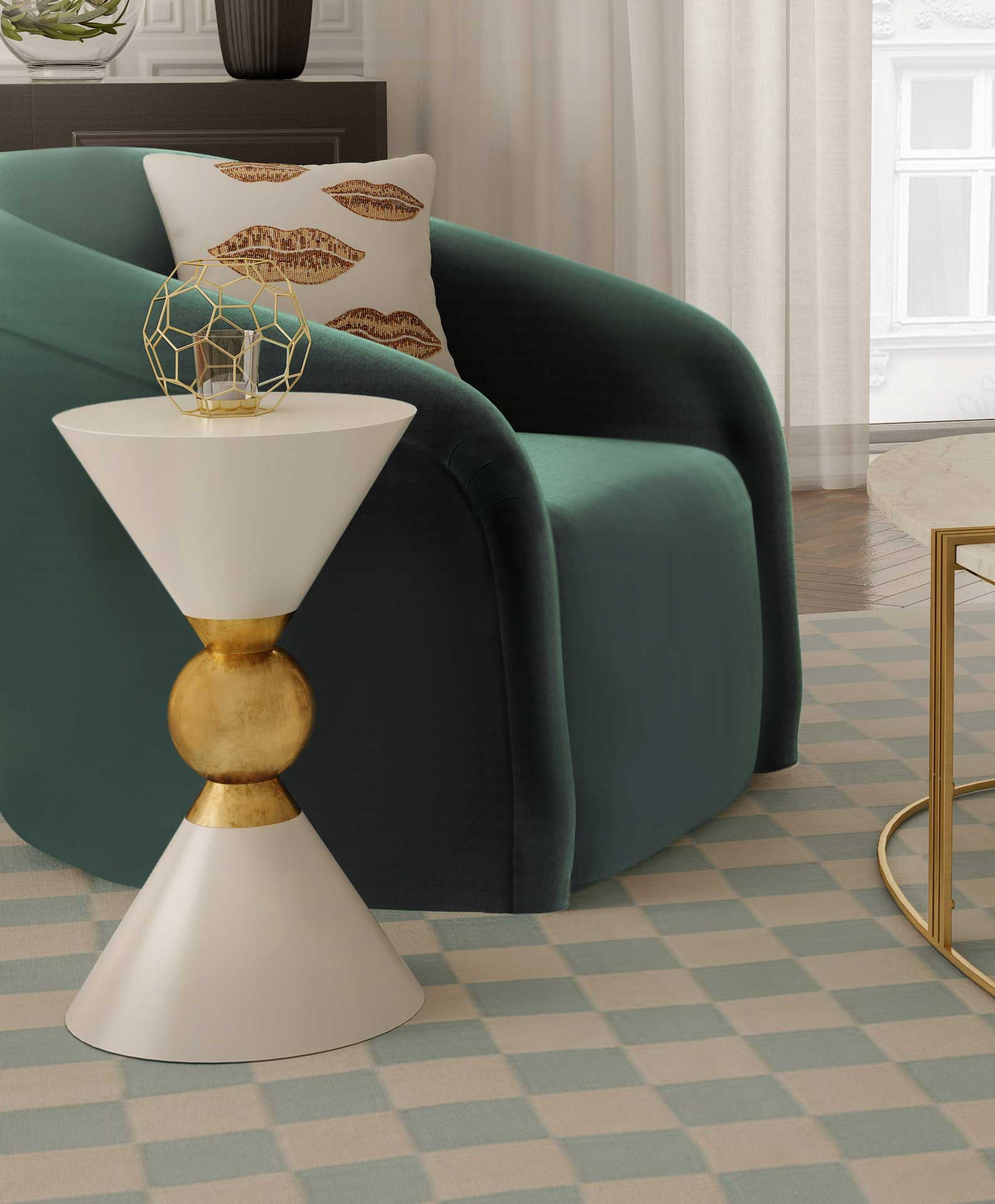 Bain Side Table White - Image 5