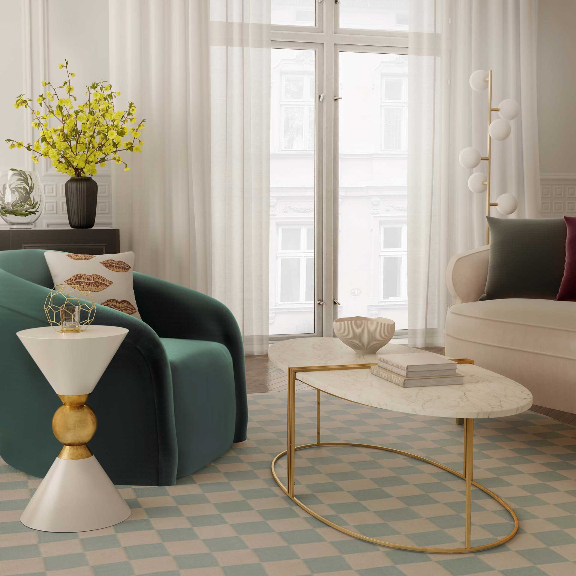 Bain Side Table White - Image 6