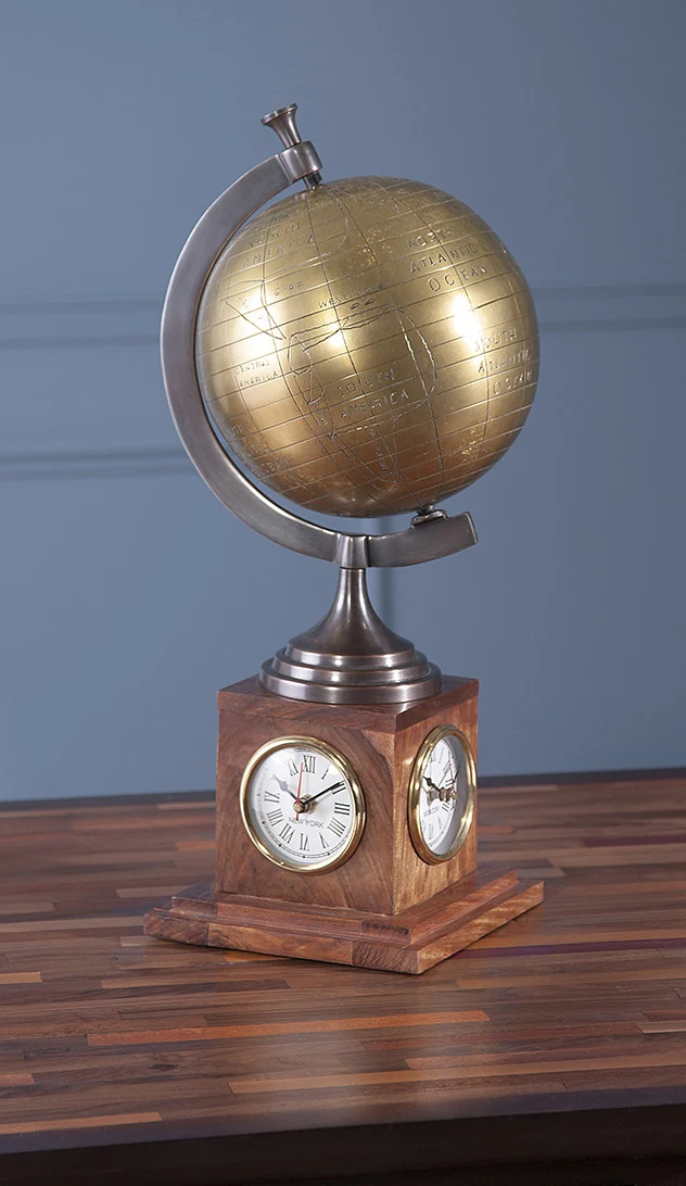 Bains Kushnick Clock Globe - Image 2