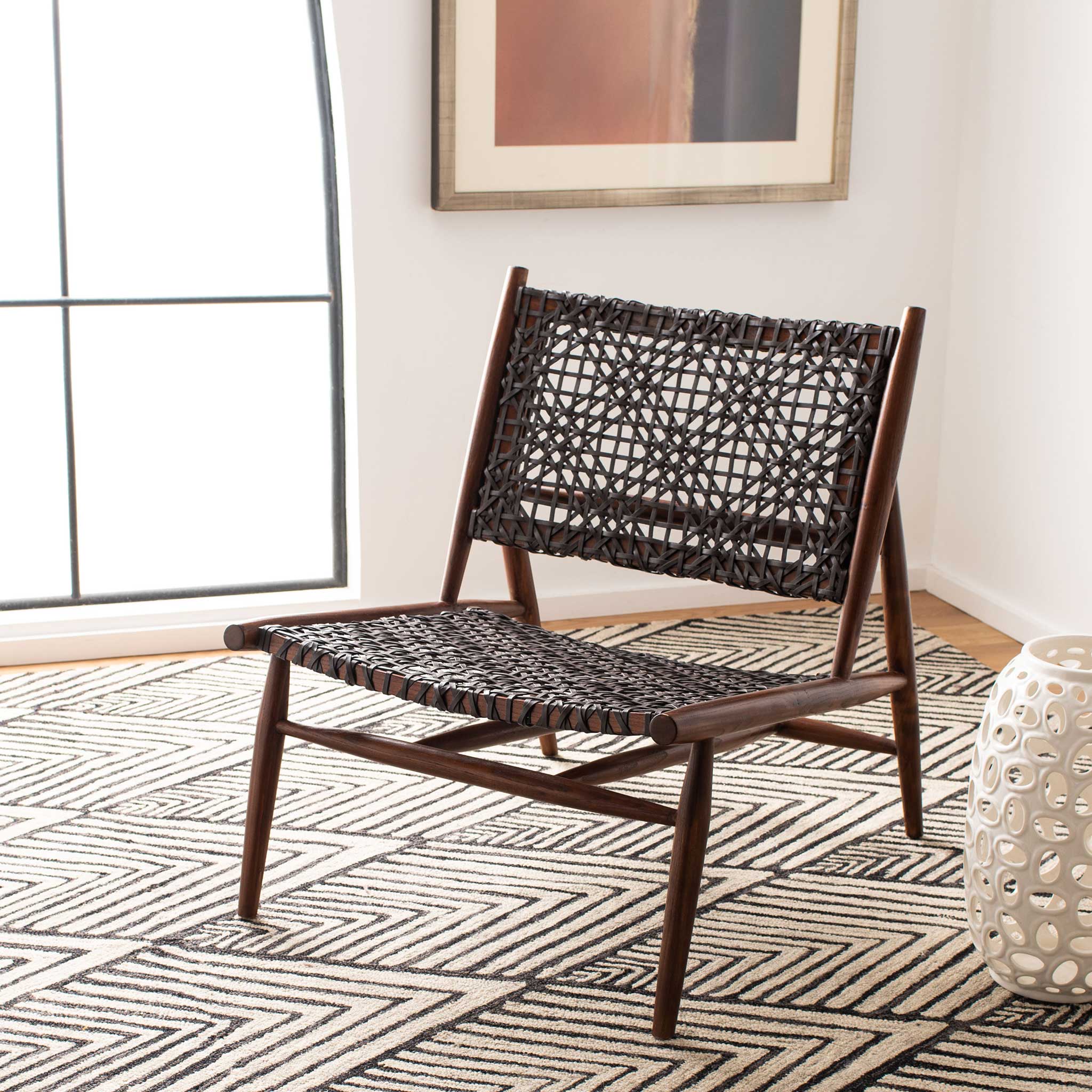 Baize Accent Chair Brown - Image 7