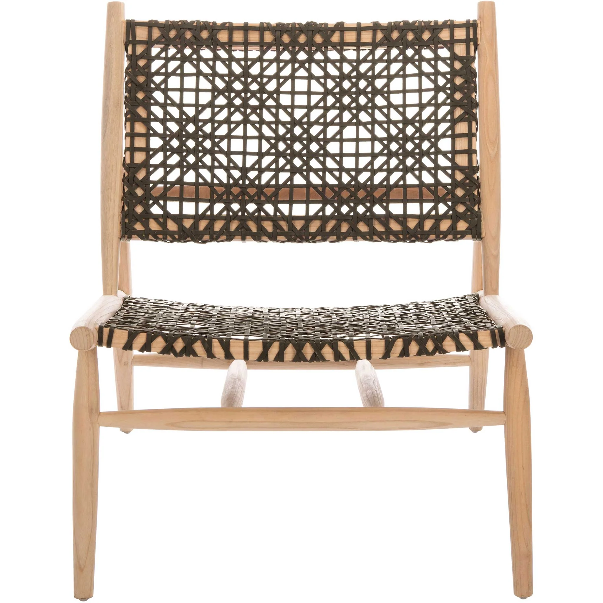 Baize Accent Chair Brown/Natural - Image 2