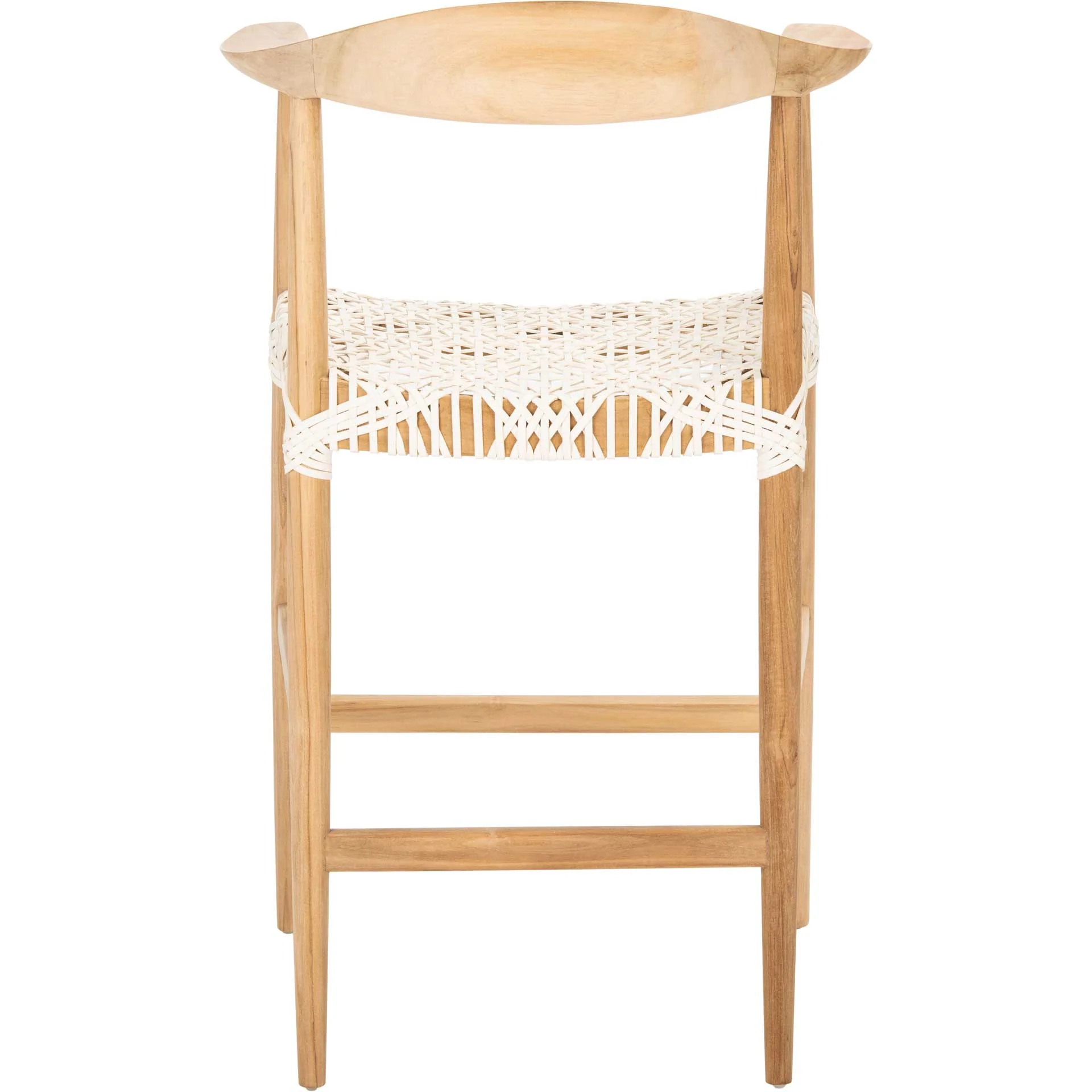 Baize Bar Stool Natural/White - Image 10